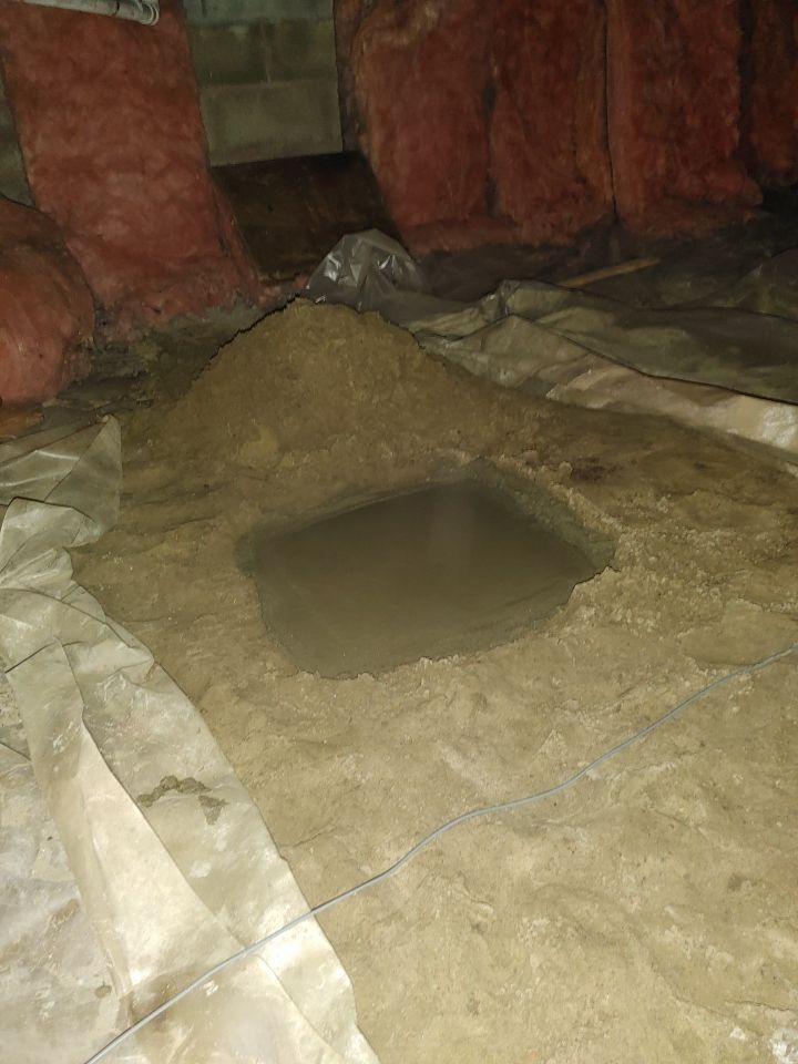 Crawl space encapsulation and Waterproofing using Structural Wood and Steel Reinforcements by Toledo Basement Repair 