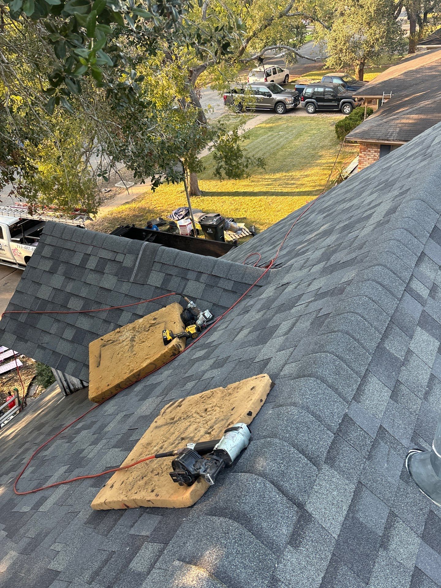 Residential Roofing Installation using Owen's Corning Duration (Lifetime) Shingles by Roof Repair Company