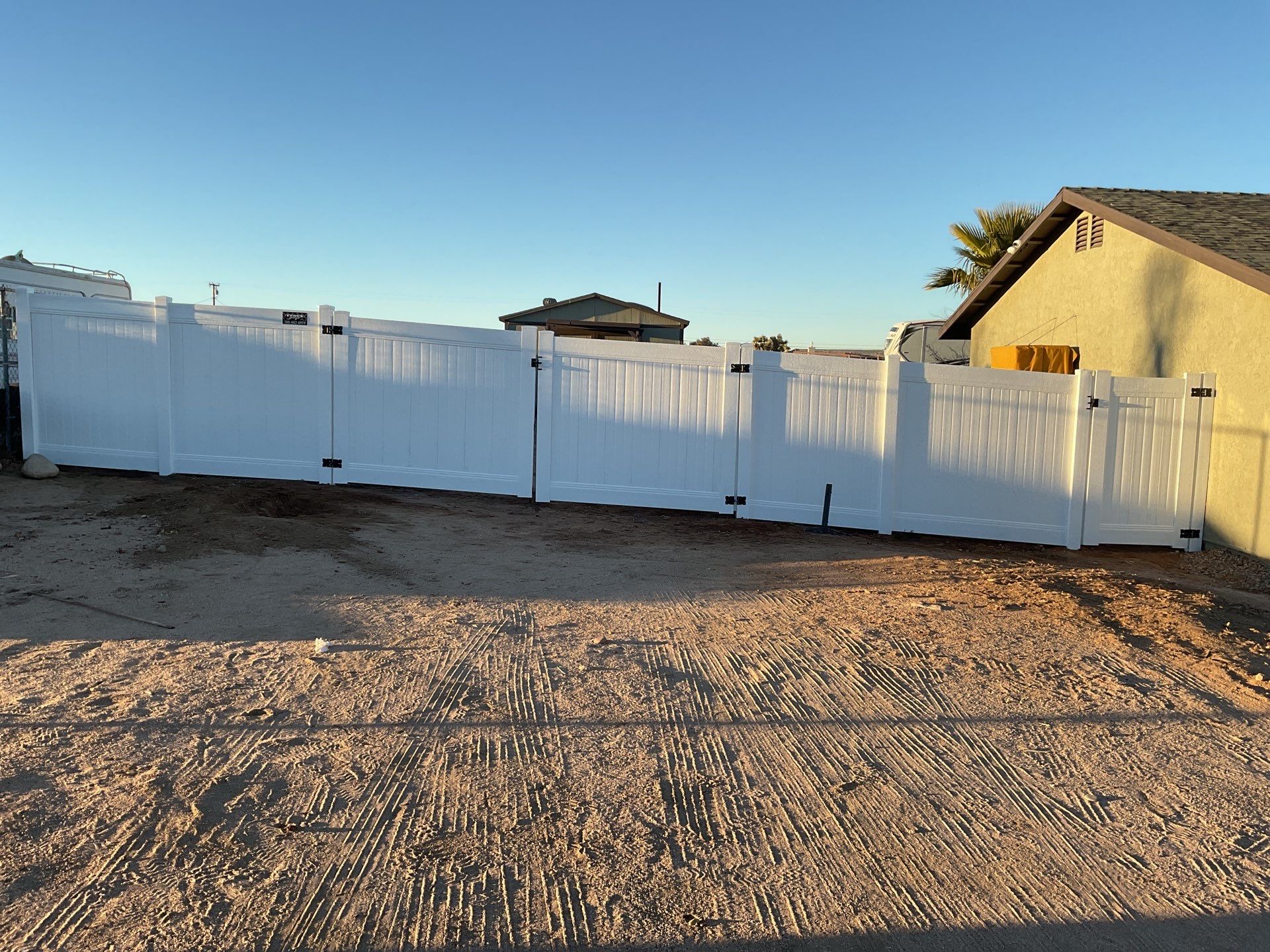 Replacement of old chain link fence by Fence Guys Inc. 