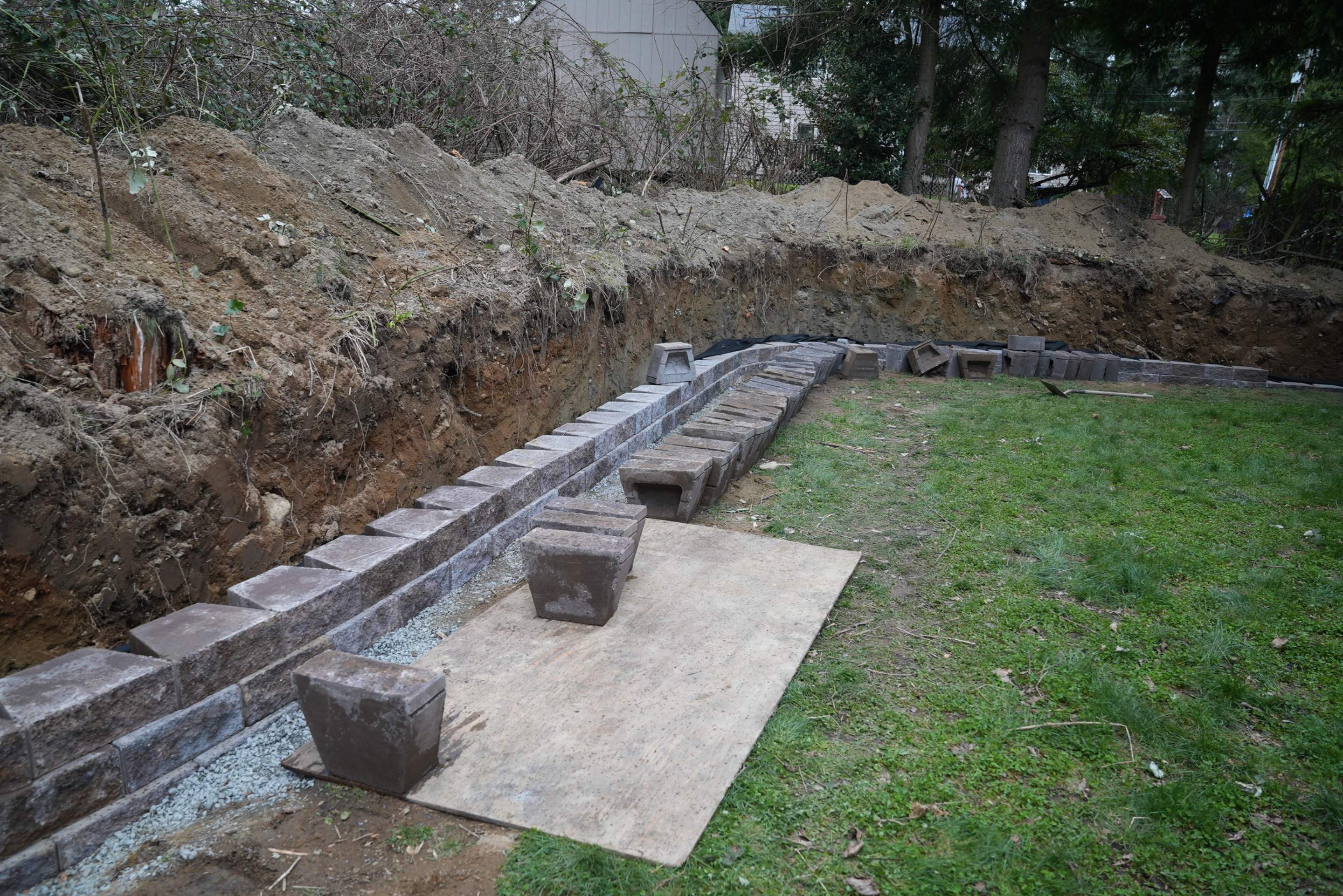Retaining Wall and Backyard Renovation | Everett  by Jireh Asphalt & Concrete Inc 