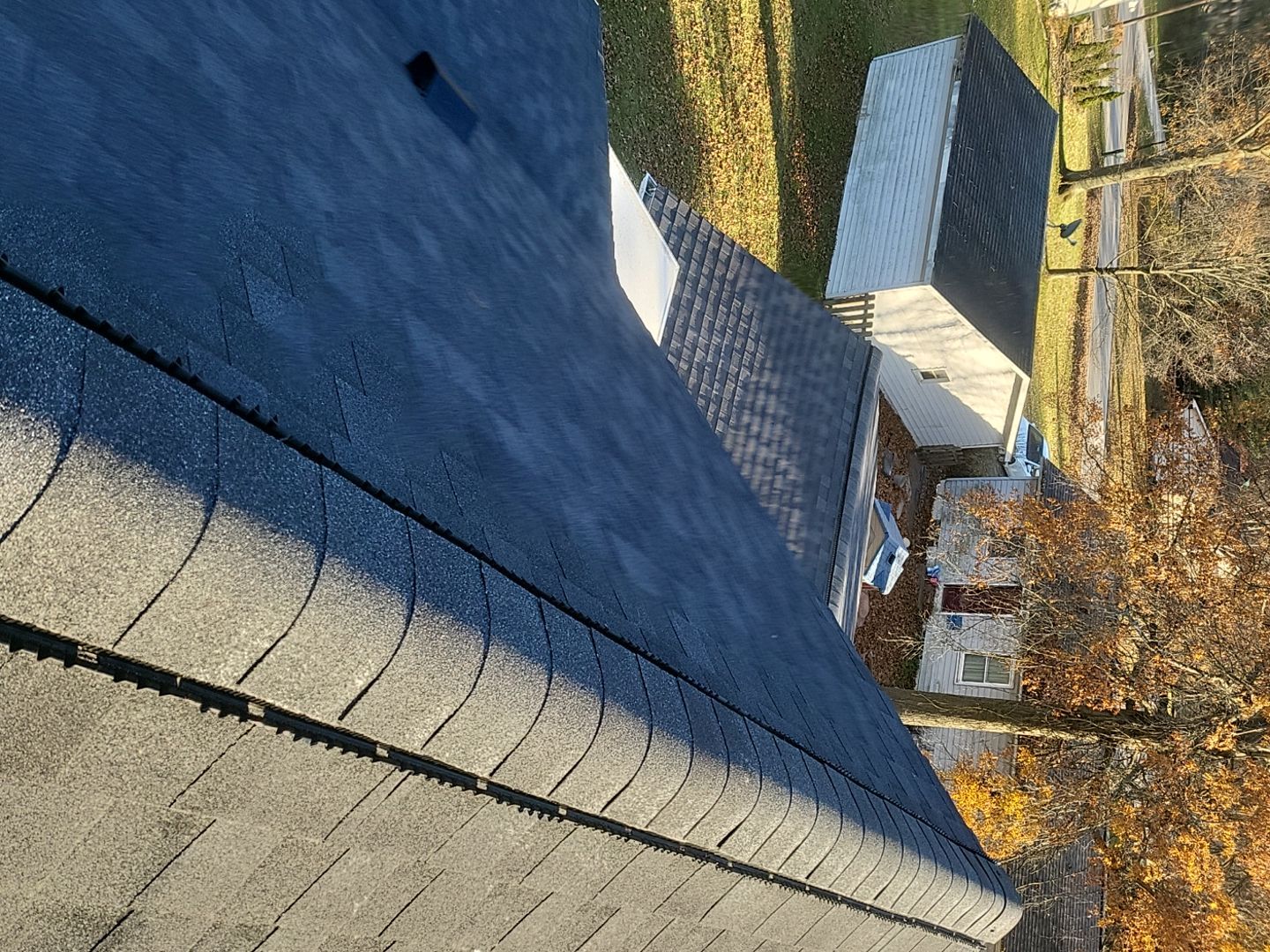 ATLAS PINNACLE COLOR: BLACK SHADOW DRIP EDGE: WHITE by Eagle Eye Roofing