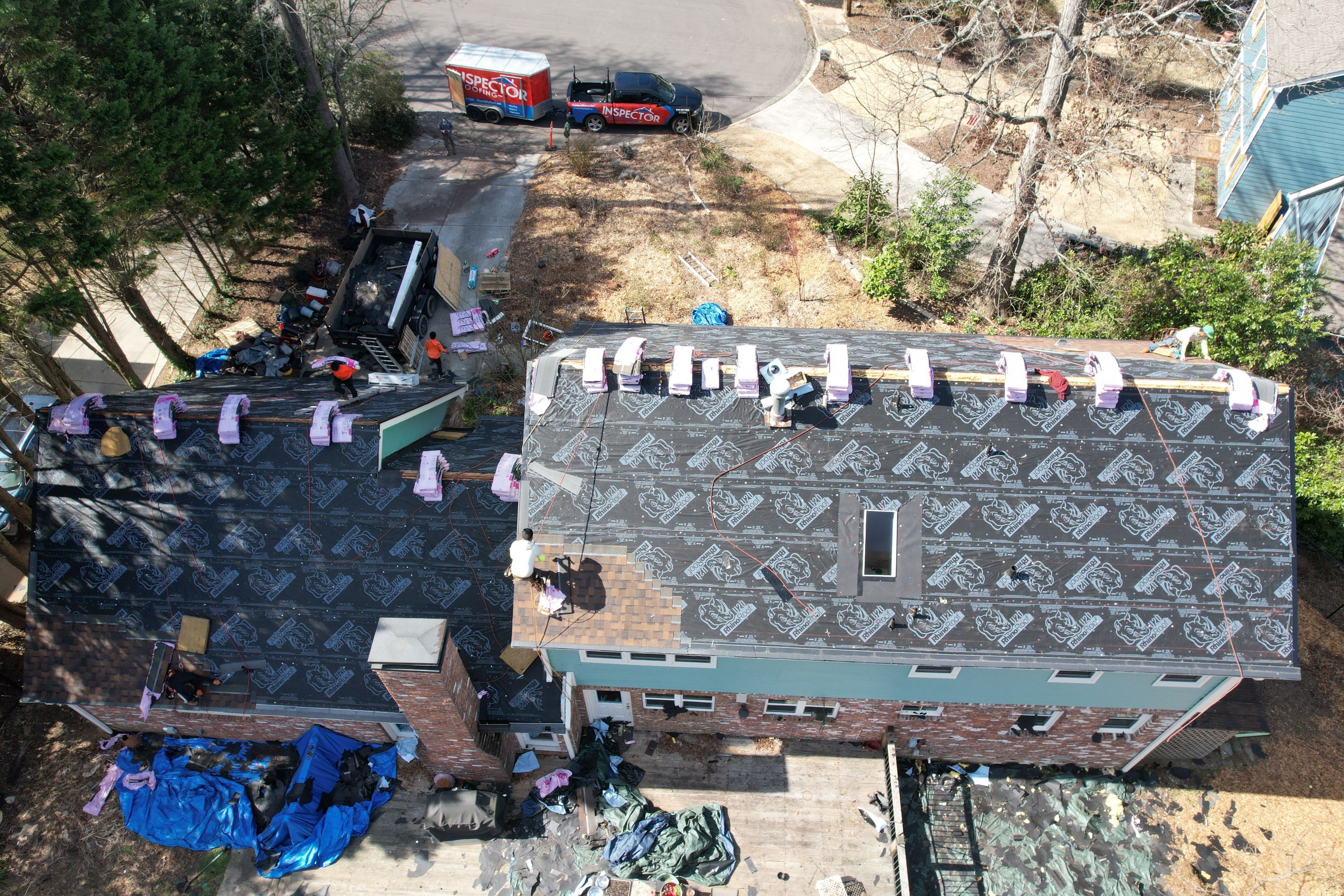 Residential Roofing Installation using Owens Corning by Inspector Roofing and Restoration