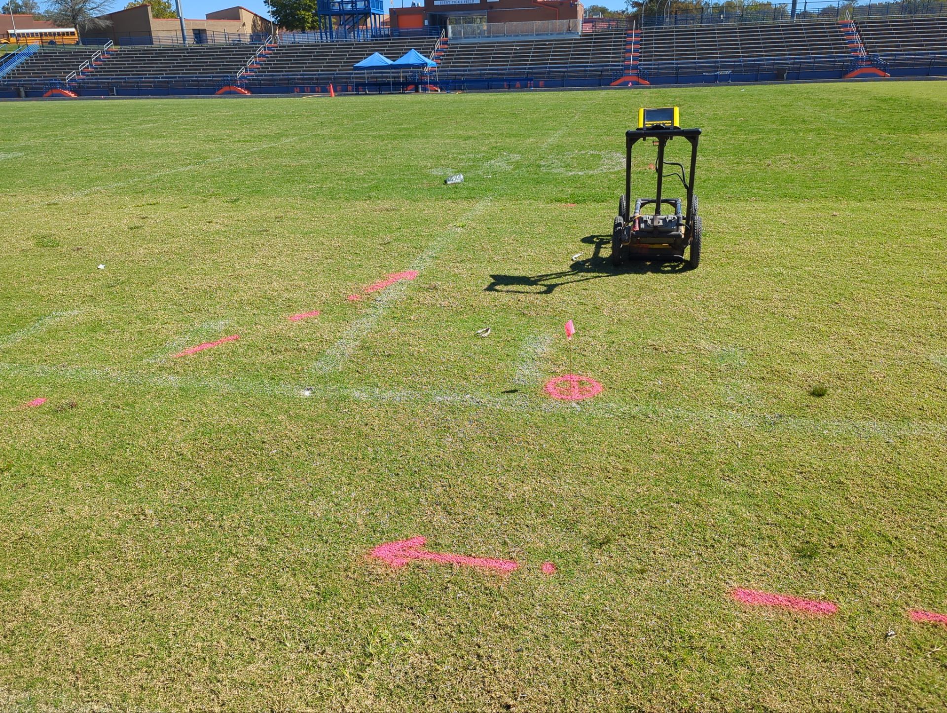 Football Field - Utility Locate and GPR Investigation by Alsip Locating Service, LLC