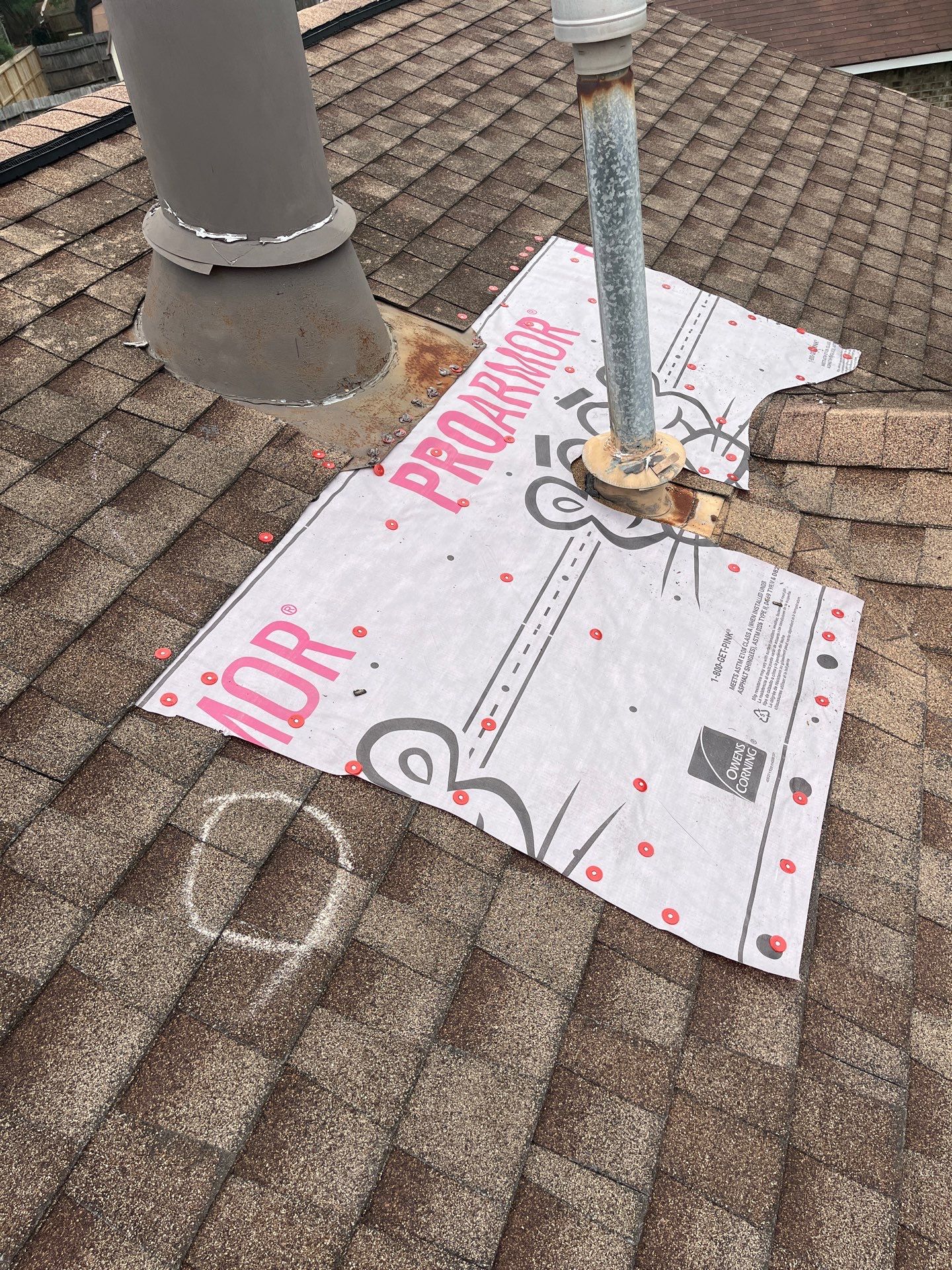 Hail Damage using Owen's Corning Duration (Lifetime) Shingles by Roof Repair Company