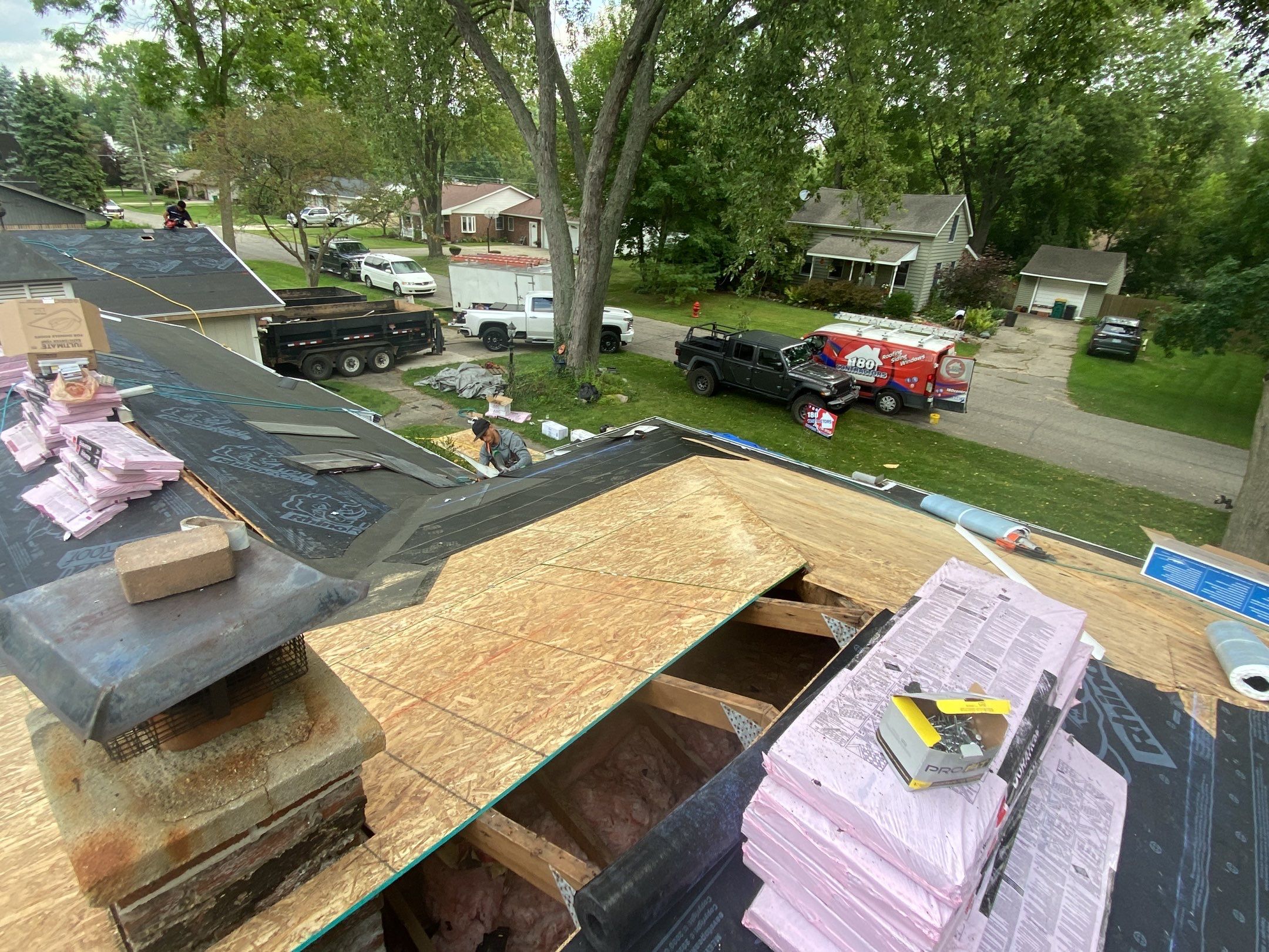 Roof Replacement using Owens Corning by 180 Contractors