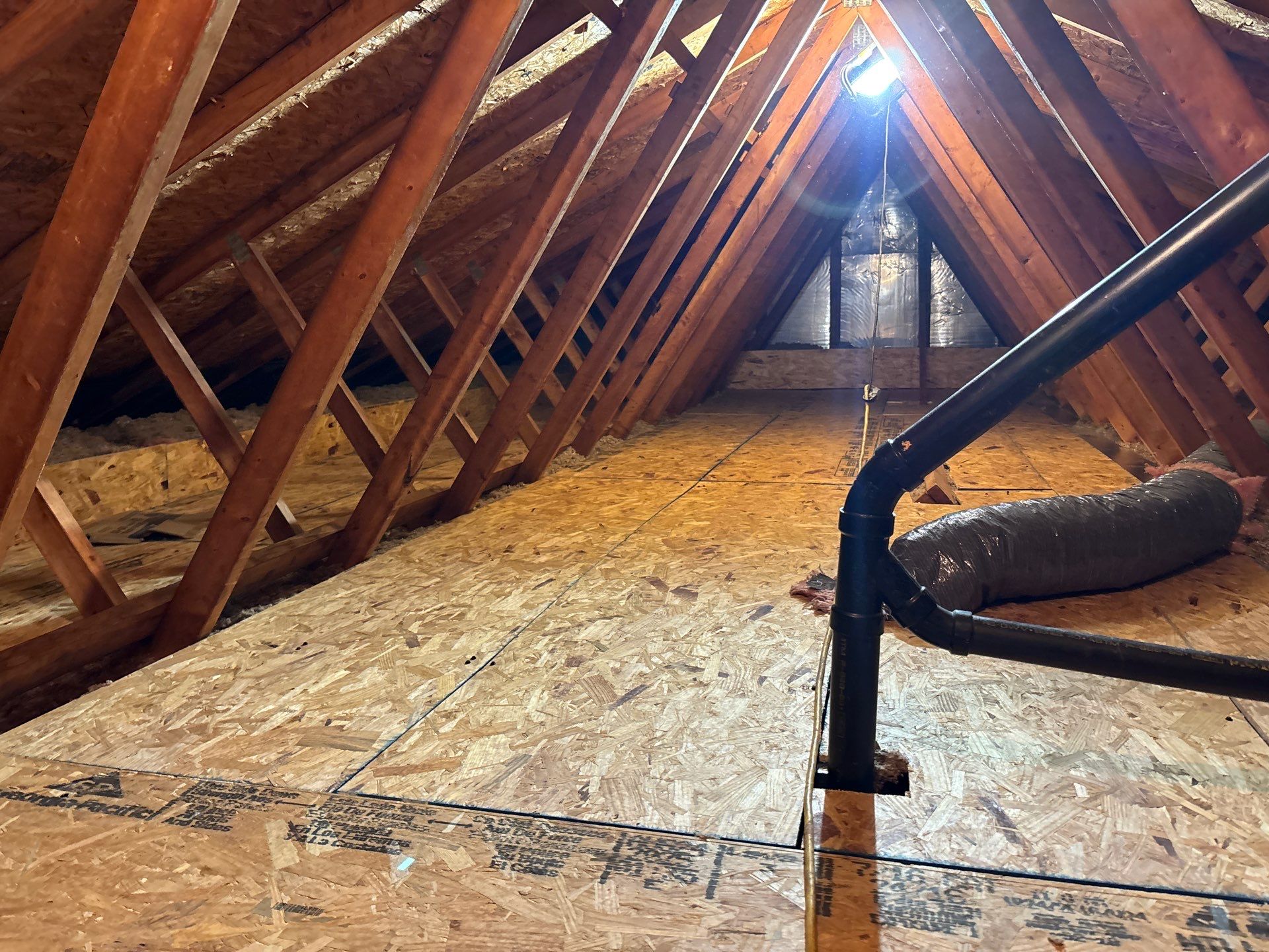 Improved attic access and insulation upgrade in Gibsonia, PA 15044 by Home Environment Solutions