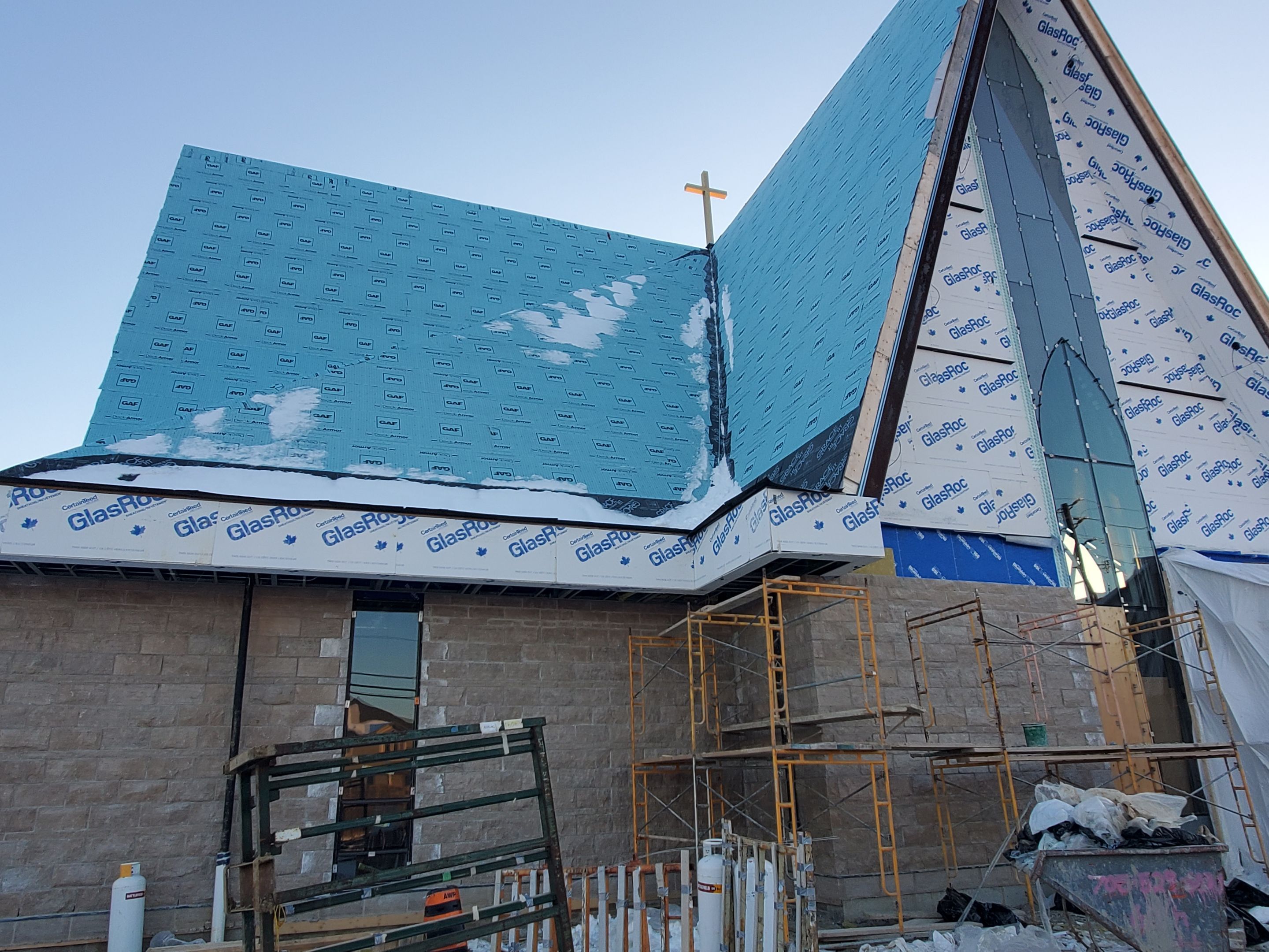 Commercial Roofing Installation using Diamond Tile Metal Shingles , Tpo Flat Roof by Jay Carter Roofing & Sheet Metal