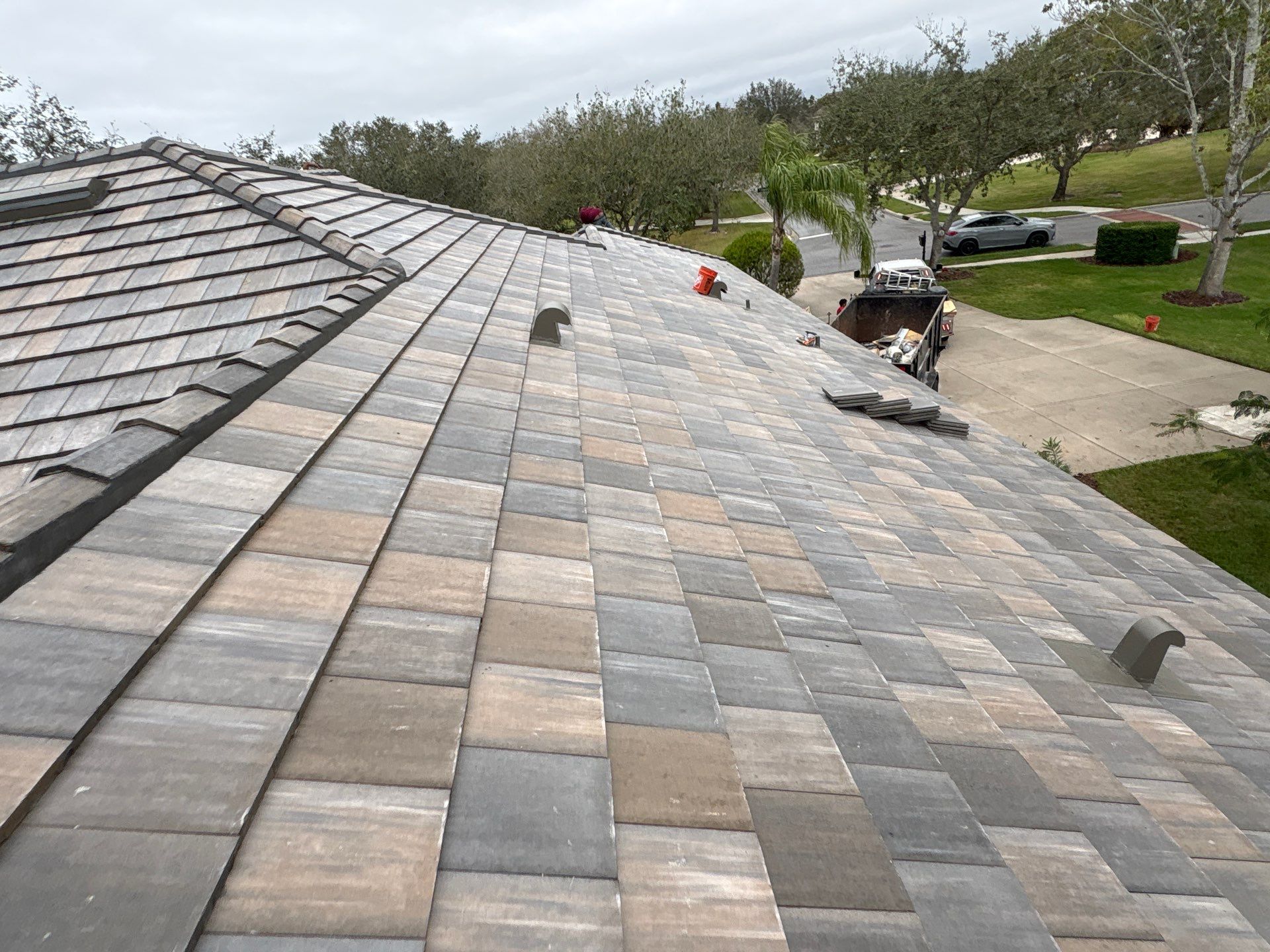 Residential Roofing Installation using roofing tiles from Eagle Roofing Products! by Gopher Roofing