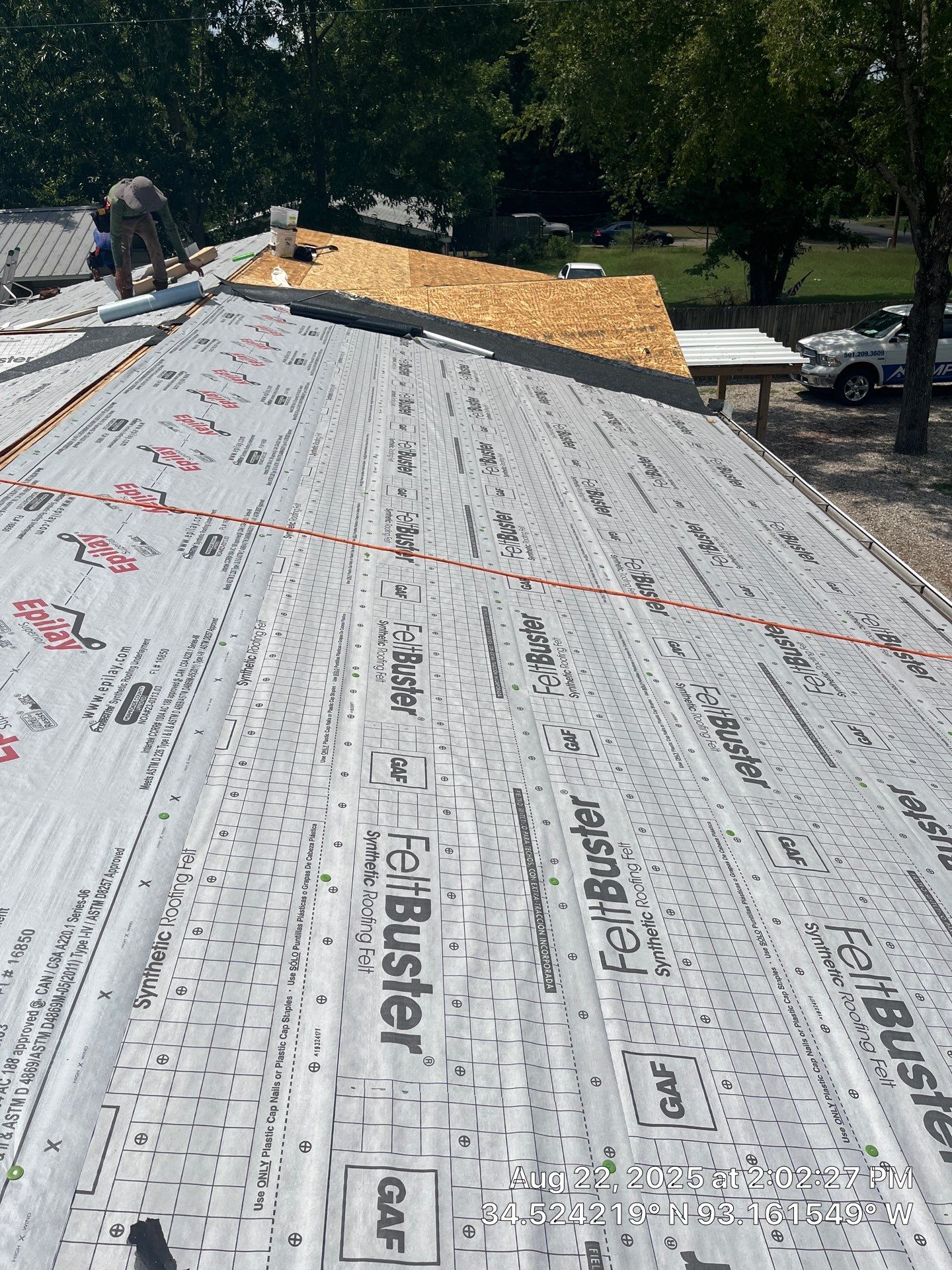 GAF Timberline HDZ Roof Replacement and Decking Repair in Hot Springs by Temple Roofing and Exteriors