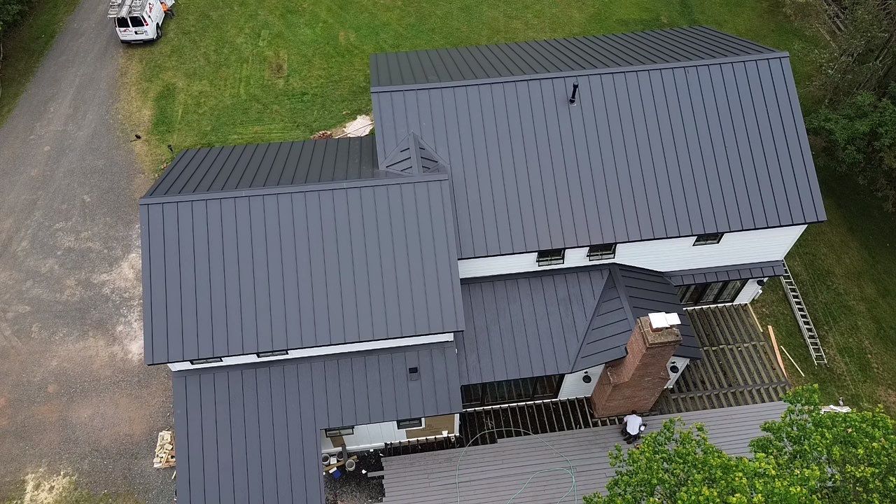 Gorgeous Standing Seam Roof Color Black by CMNG LLC