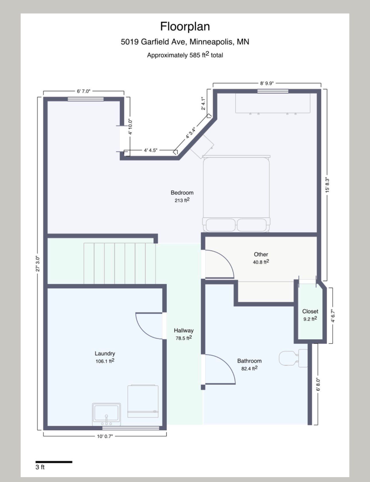 Interior Drain Tile in a Finished South Minneapolis Basement by Waterproofing Northeast