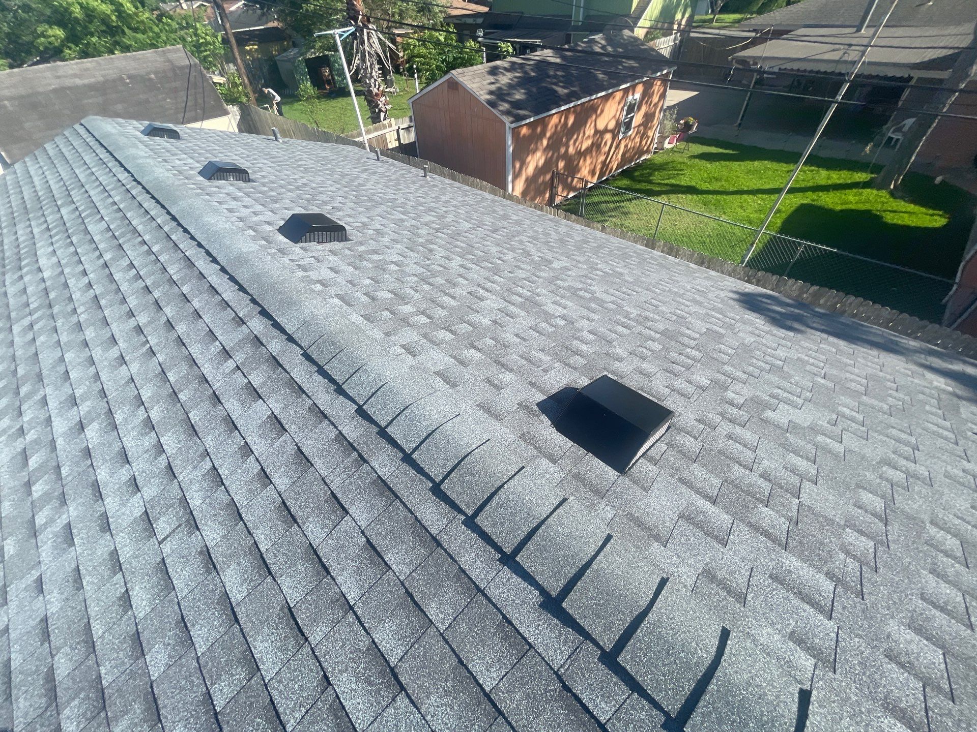 Residential Roofing Installation using GAF HDZ Pewter Grey by Lighthouse Roofing