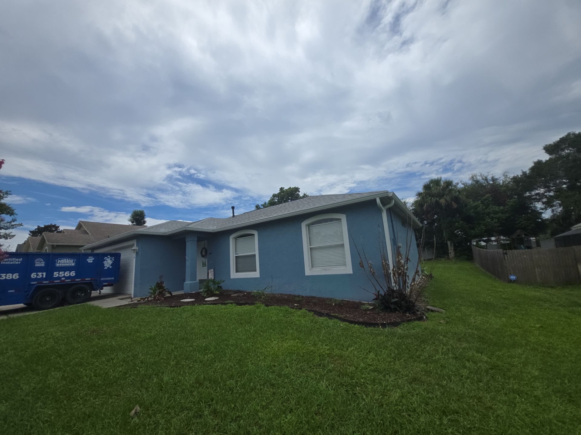 Atlas Pinnacle Pristine Oyster Shell Roof Installation in DeLand by Pinnacle Roofing Group