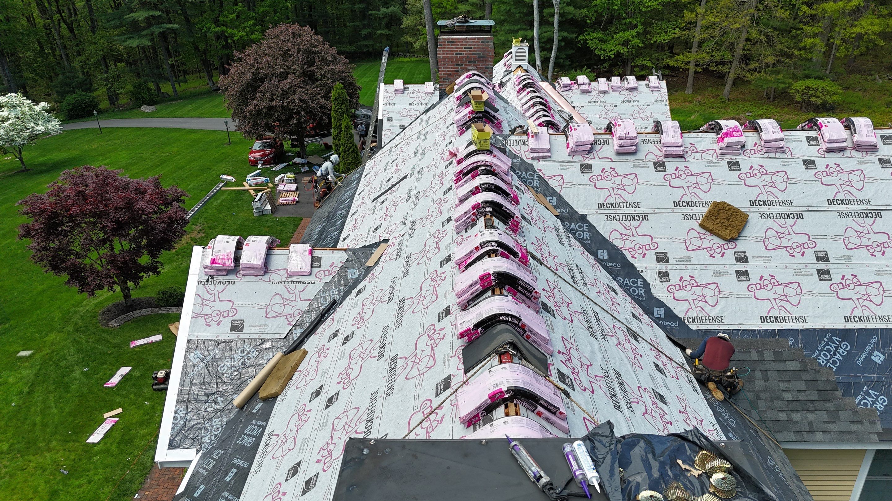 Roof Replacement with Owens Corning Shingles and Copper Flashing by Mighty Dog Roofing of Greater Middlesex County