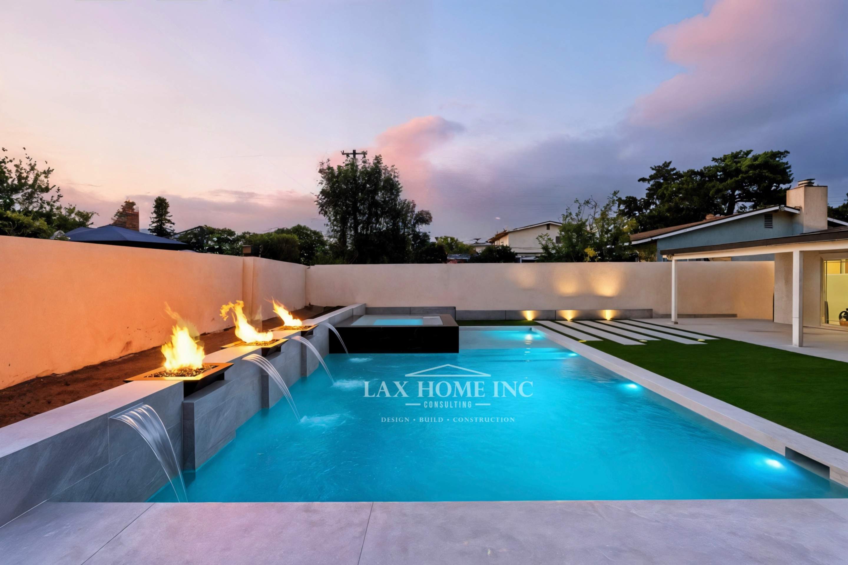 Paso Robles Pool & Spa, & Backyard by Lax Home Inc 