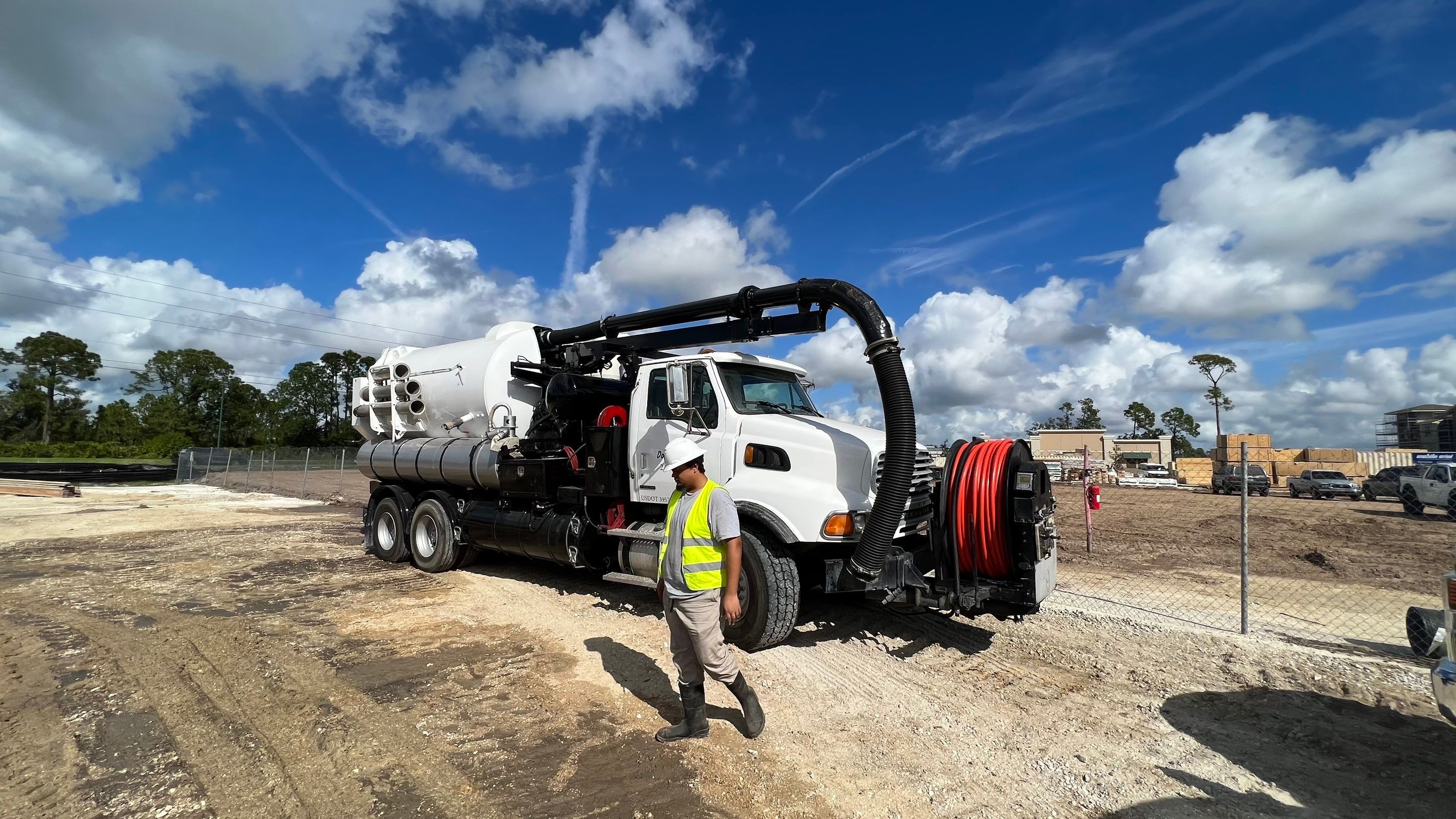 New Construction Sewer System Cleaning by APS Power & Water