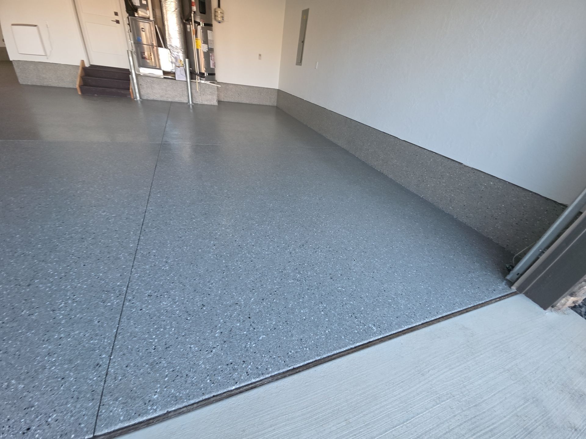 Garage Transformation using Shale Hybrid by Croc Coatings, LLC