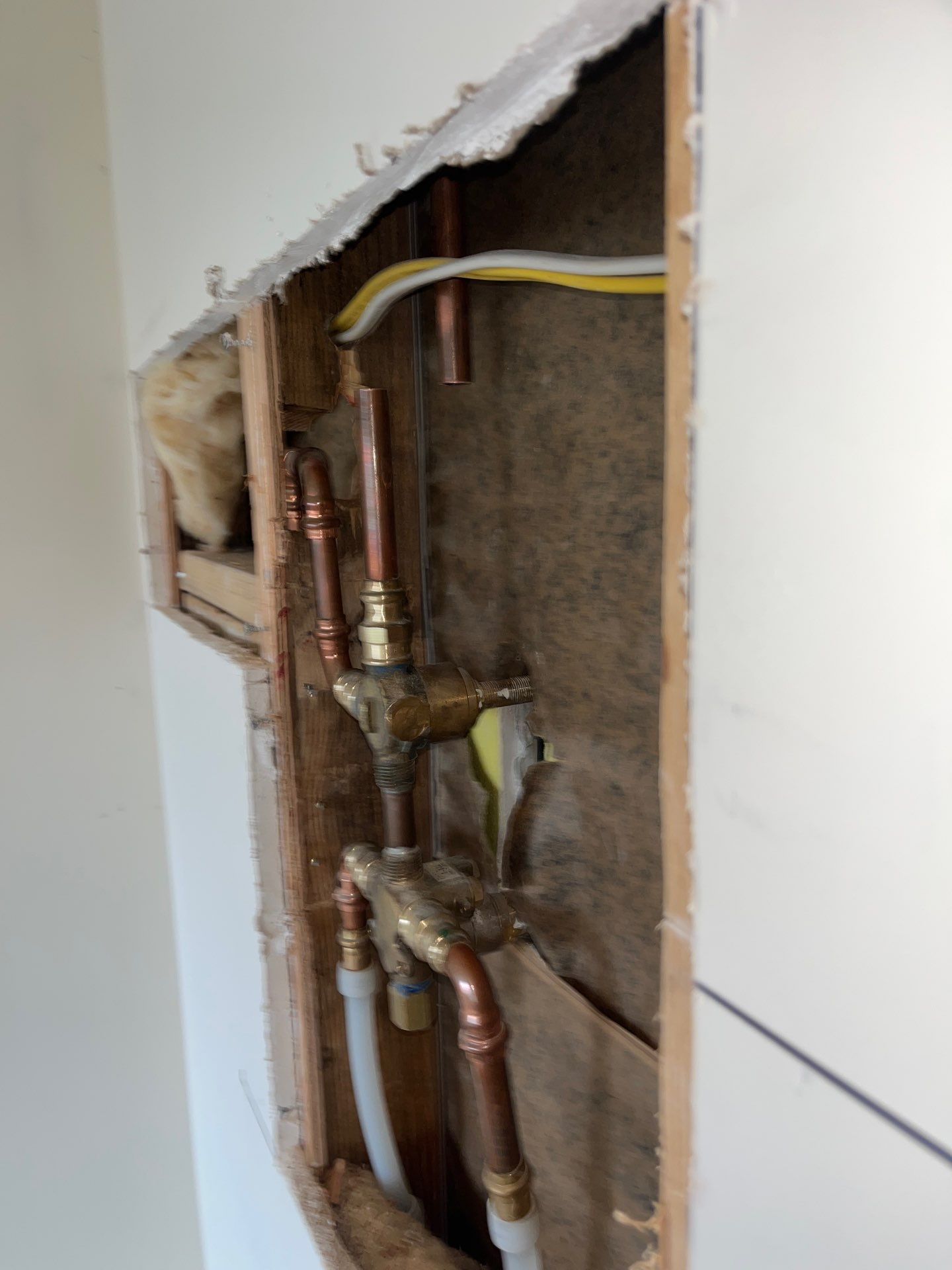 Shower piping Installation by Us Plumbing