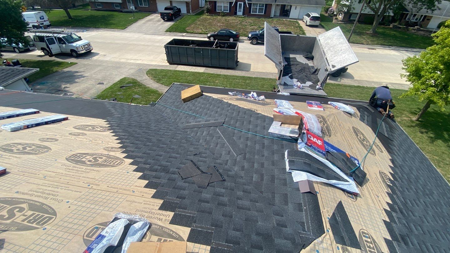 Residential Roofing Installation using GAF Timberline HDZ Charcoal by Nitro Roofing and Construction