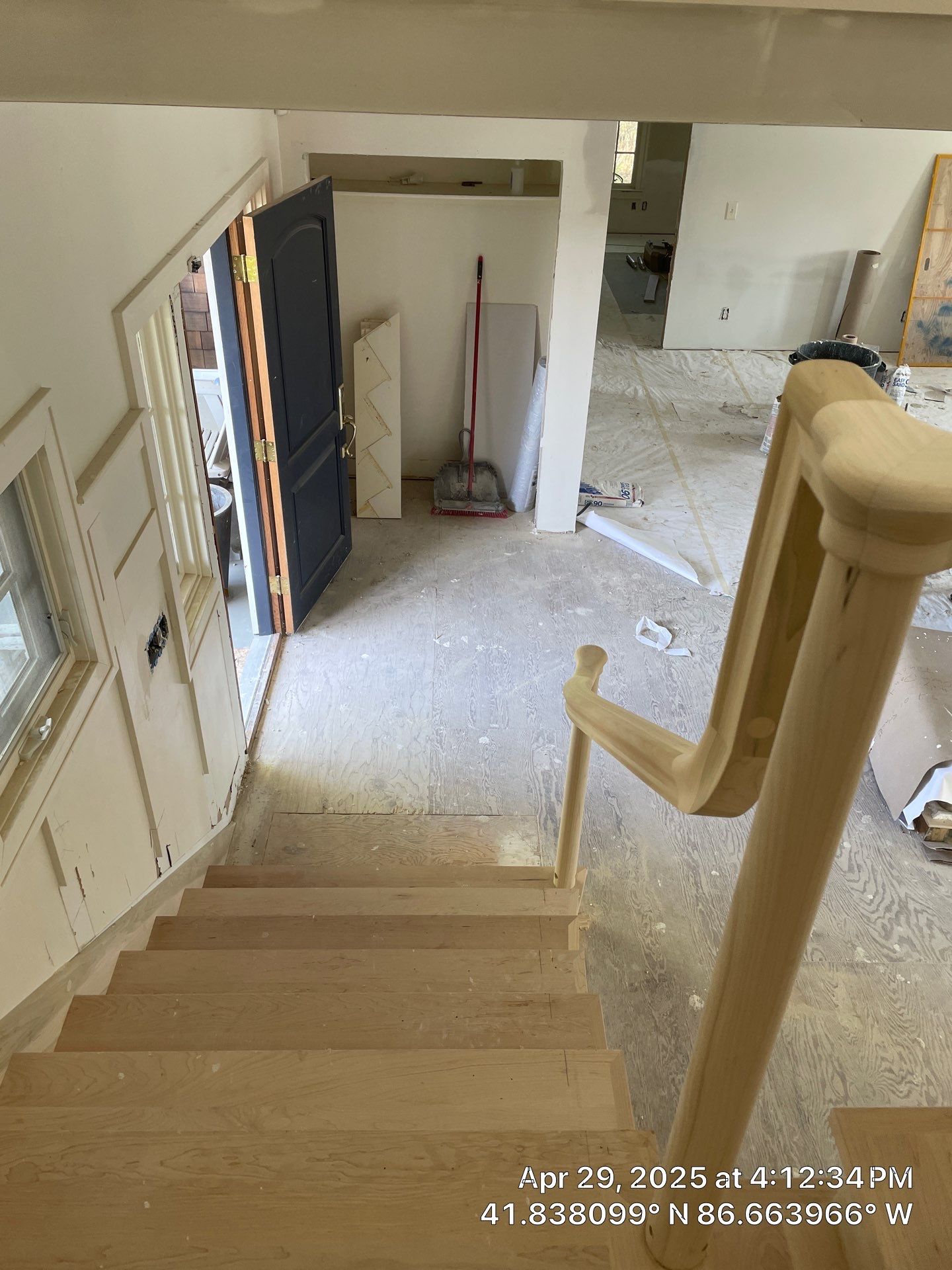 Paint the brand new maple floor...WHITE! Designer-driven project is a showstopper! by RTBaldwin Hardwood Floors