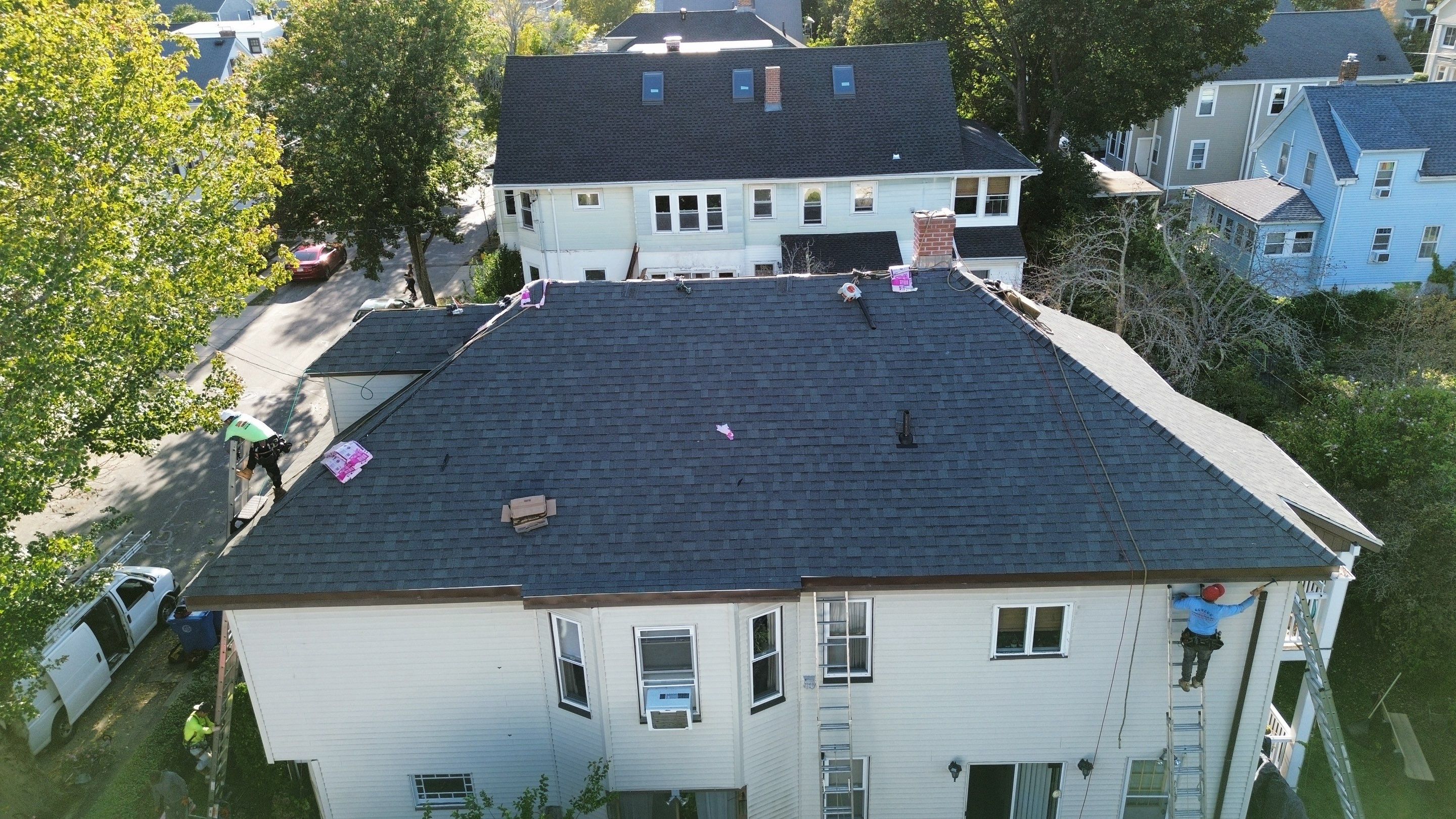 Roof & Gutter Replacement – Belmont, MA by Mighty Dog Roofing of Greater Middlesex County