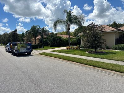 Paver Driveway, Entryway, Sidewalk, and Street Curbing Cleaning in Winding River Community, Bradenton, FL
