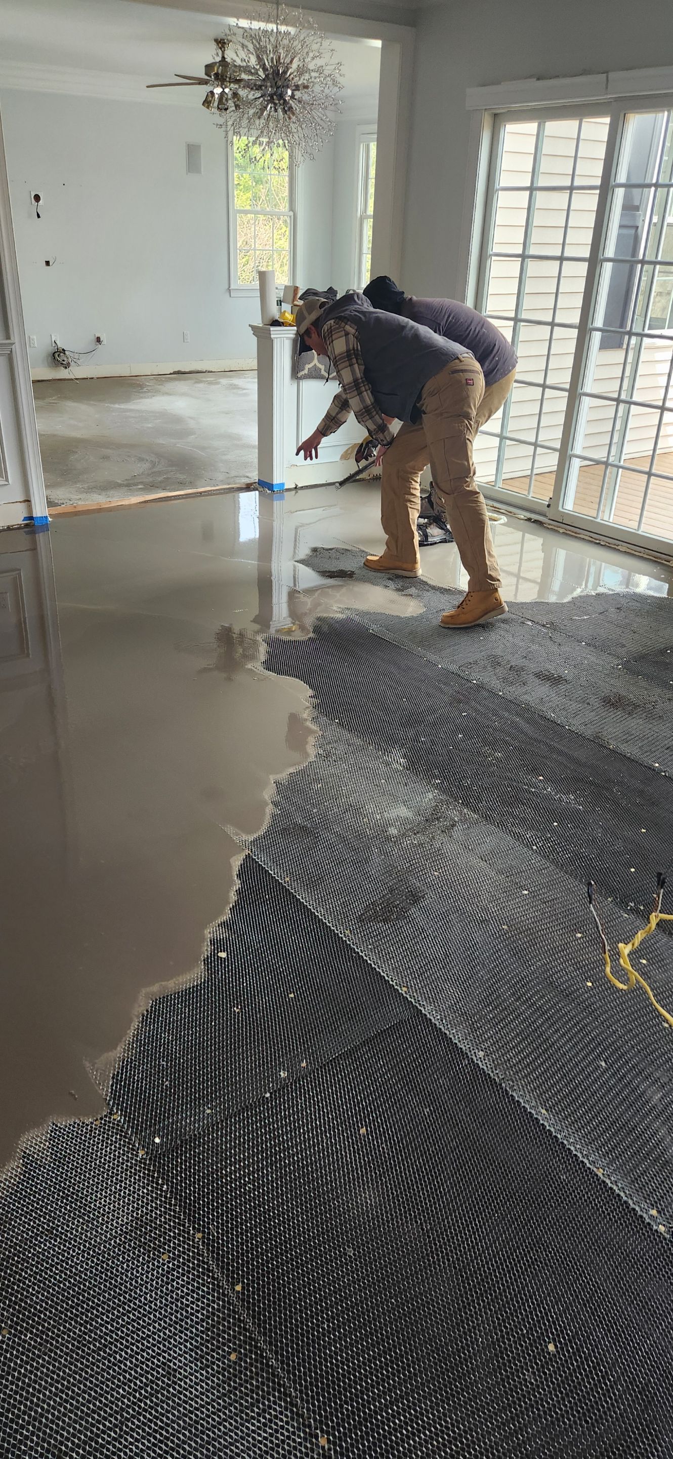 Large Format Tile Installation by Footprints Floors Morristown