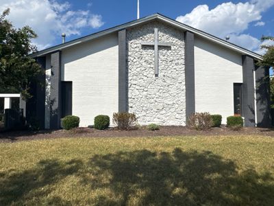 Church Exterior Brick Painting with Romabio Masonry Flat