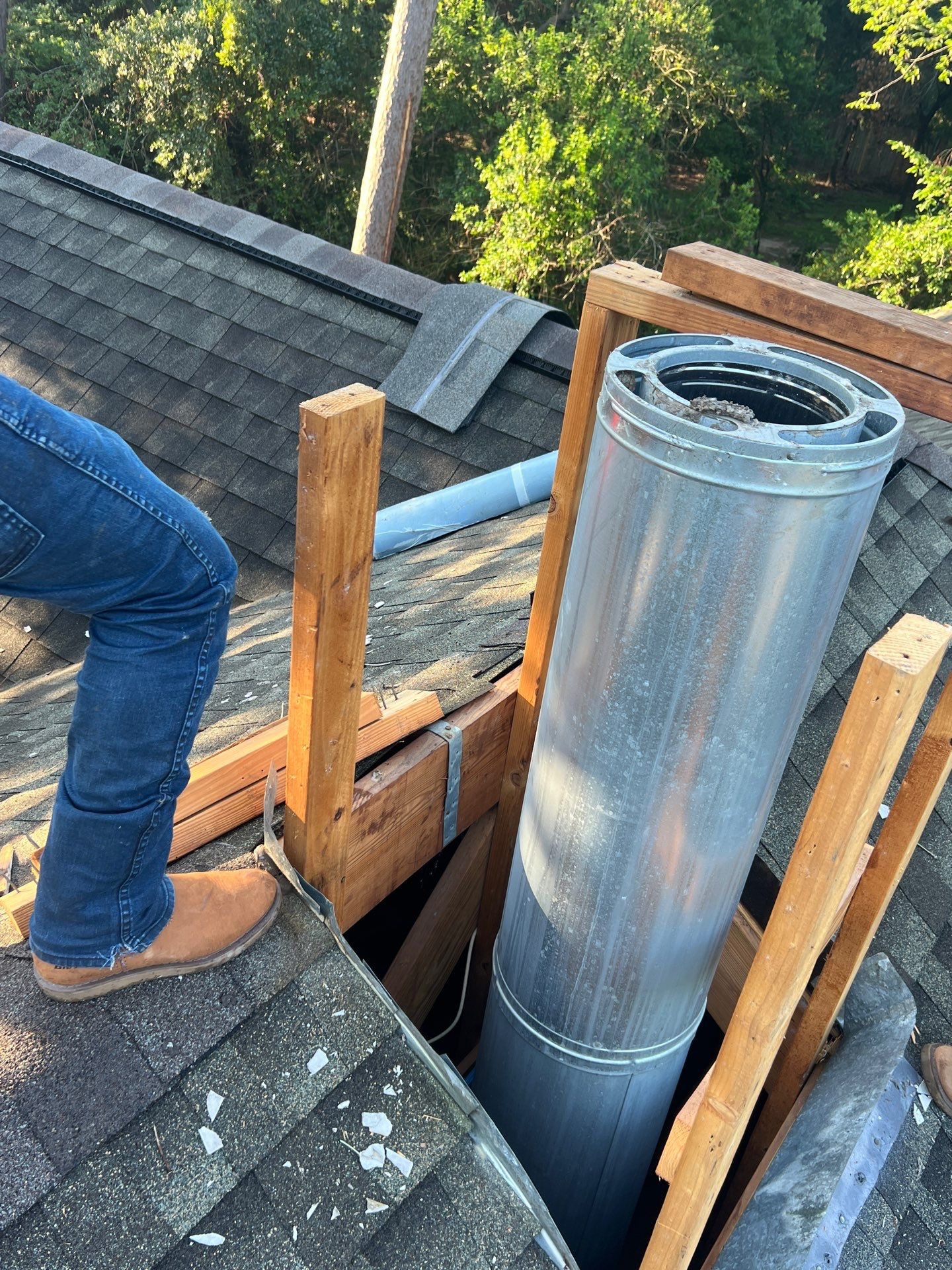 Hail Damage using Metal by Roof Repair Company