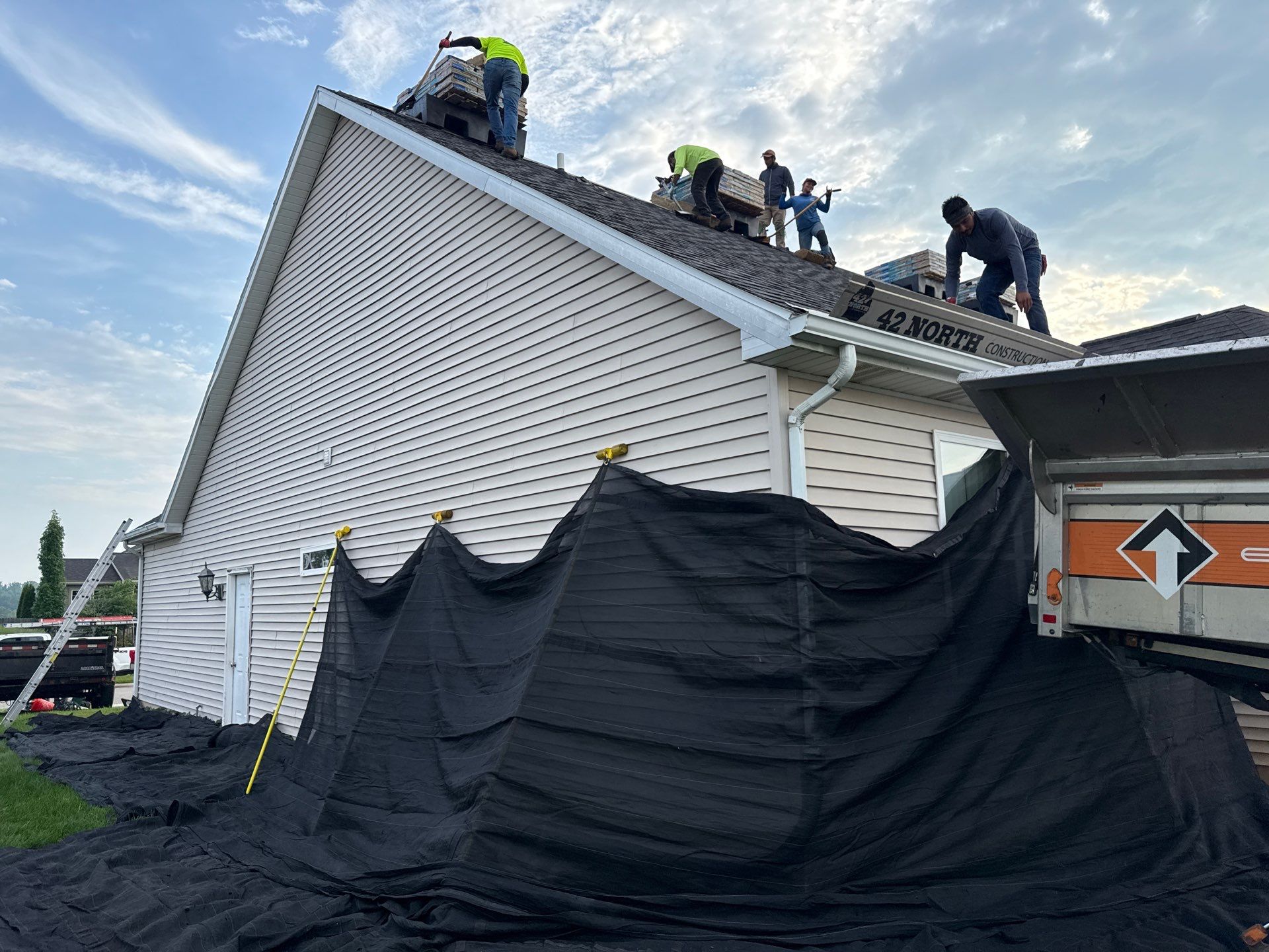 Storm Damage Repaired by 42 North Construction, LLC.