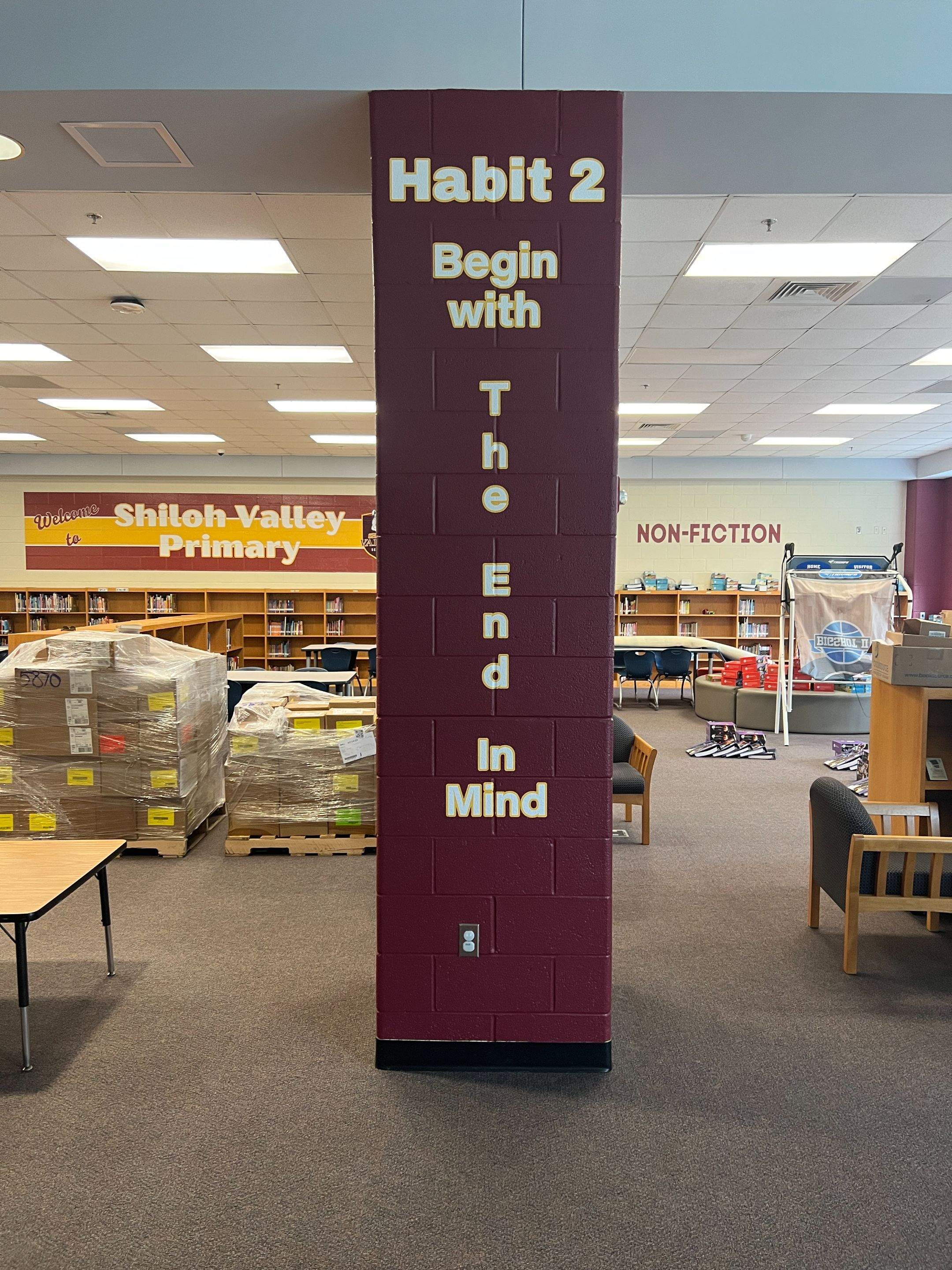 Shiloh Valley Primary School - Media Center Vinyl Graphics by QC Signs and Graphics