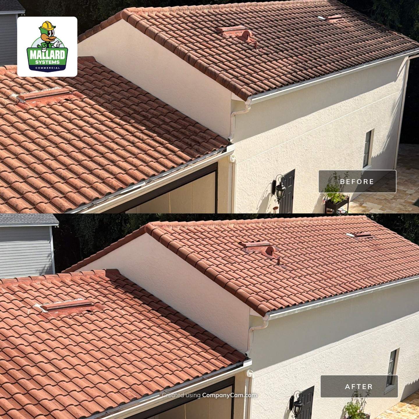 Tile Roof Cleaning in Celebration by Mallard Systems