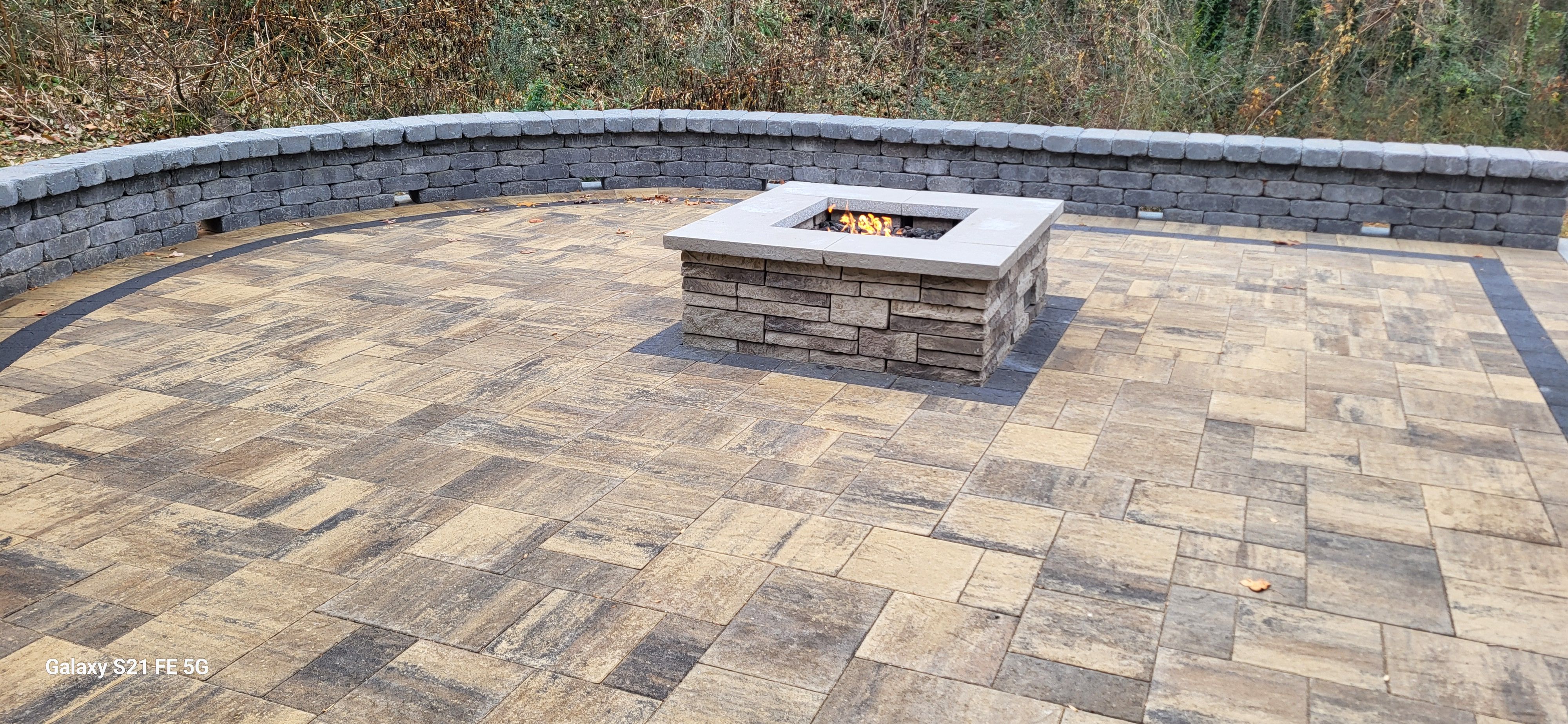 Patio & Fire Pit Retreat by B&B Landscaping