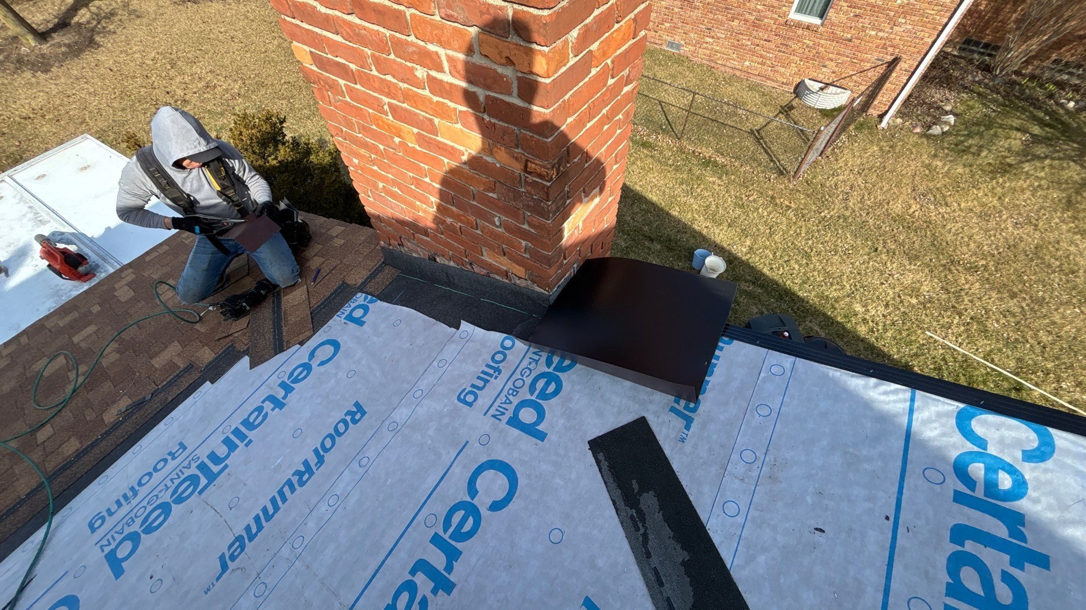 Roof Replacement using CertainTeed Landmark Resawn Shake by 180 Contractors