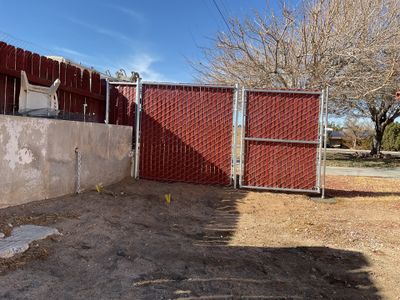 Fence Repair using Privacy chain link