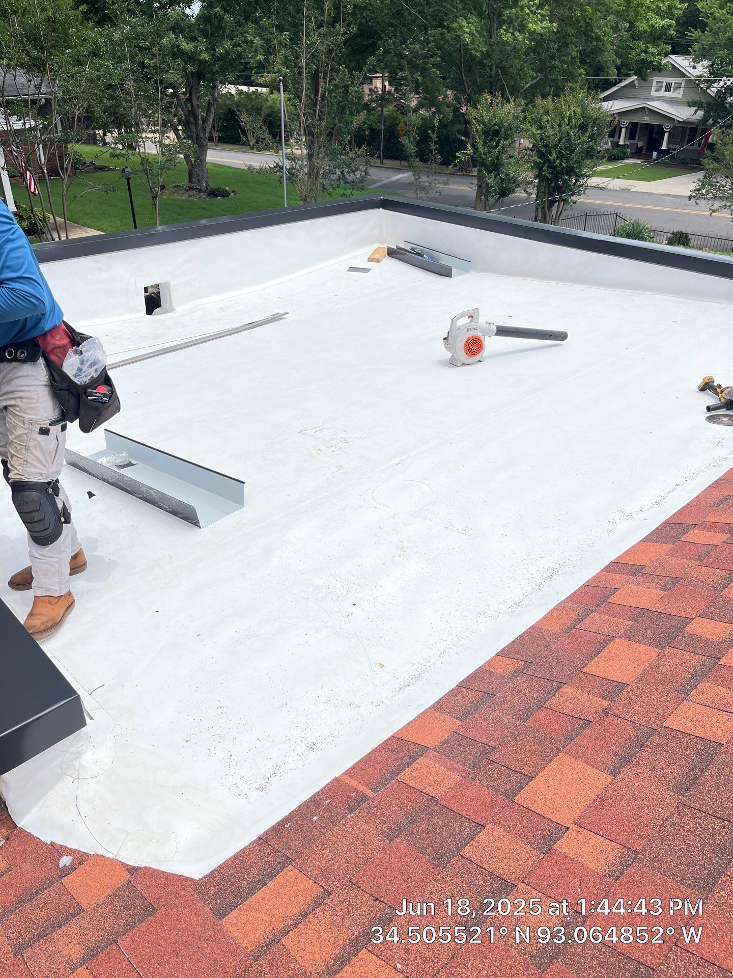 Asphalt Shingle and Flat Roof Replacement in Hot Springs by Temple Roofing and Exteriors