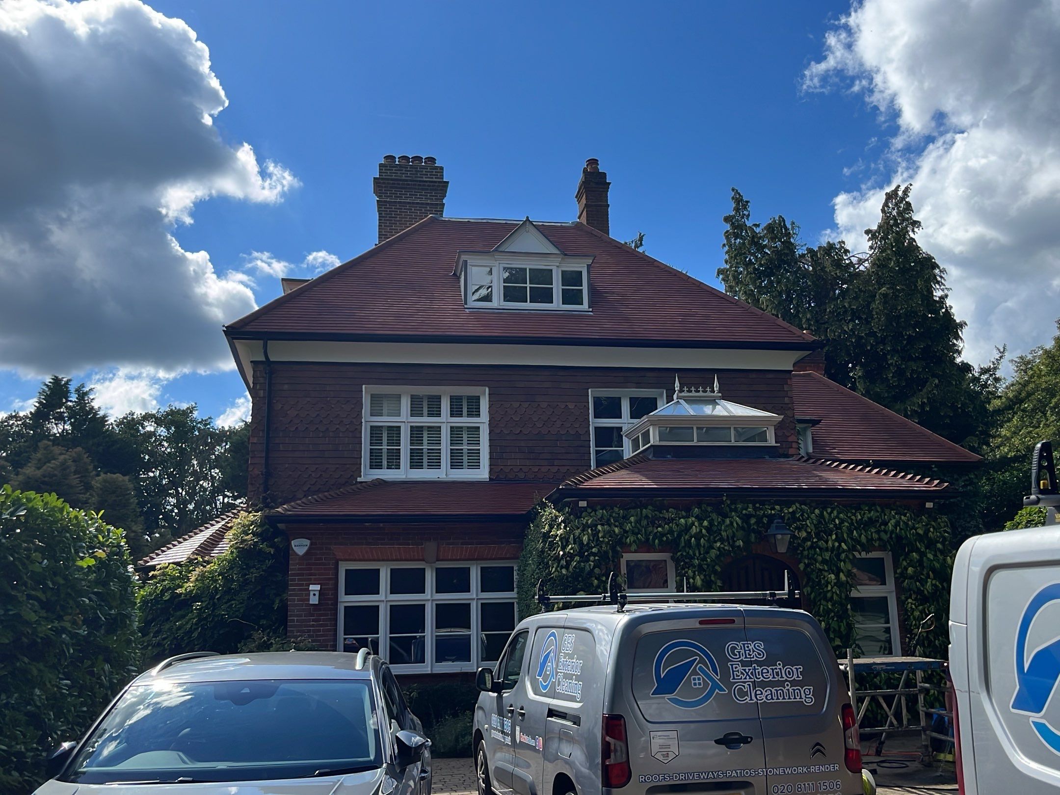 Exterior Clean - Roof - Pool  using Mosmatic FSC and Biocide by Ges Exterior Cleaning ltd