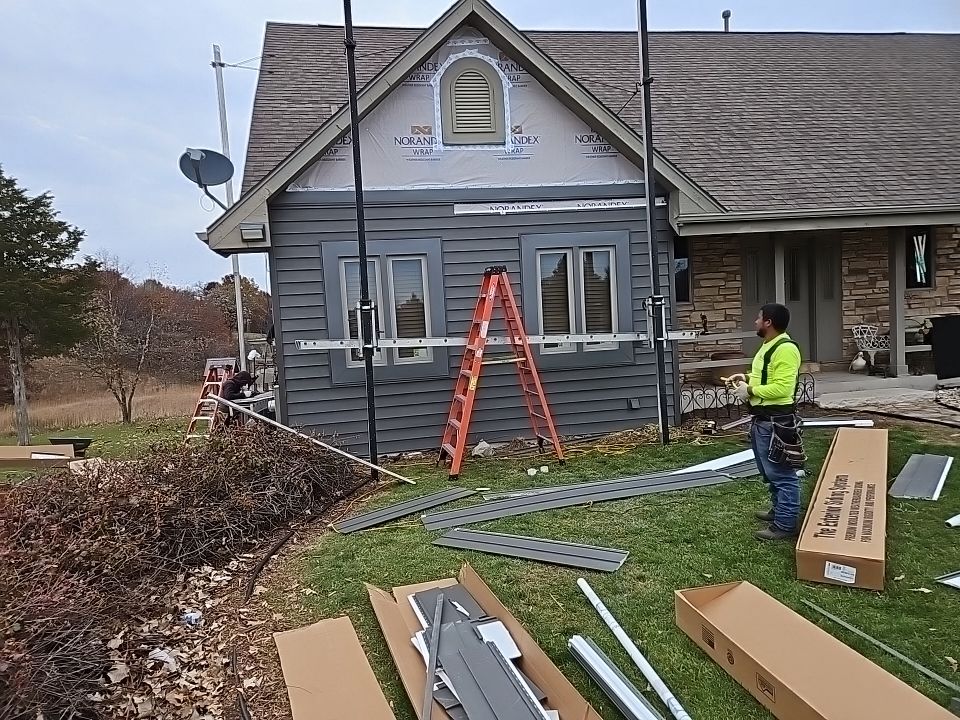 Siding Installation using Norandex Polar Wall Plus Siding, Window Wraps by Total Exteriors