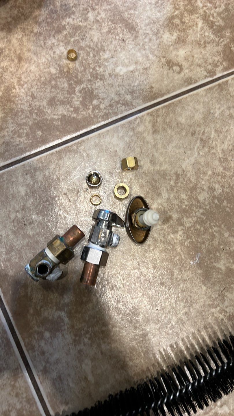 Toilet install and angel valves  by Plumbing Connect Systems LLC