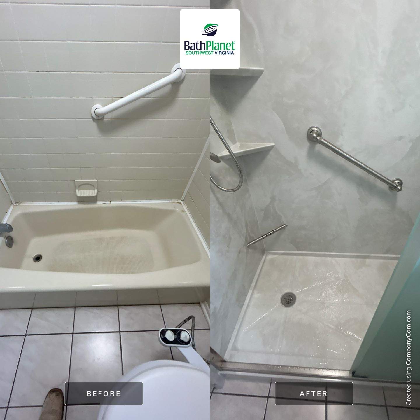 Tub to Shower by BathPlanet SW Virginia