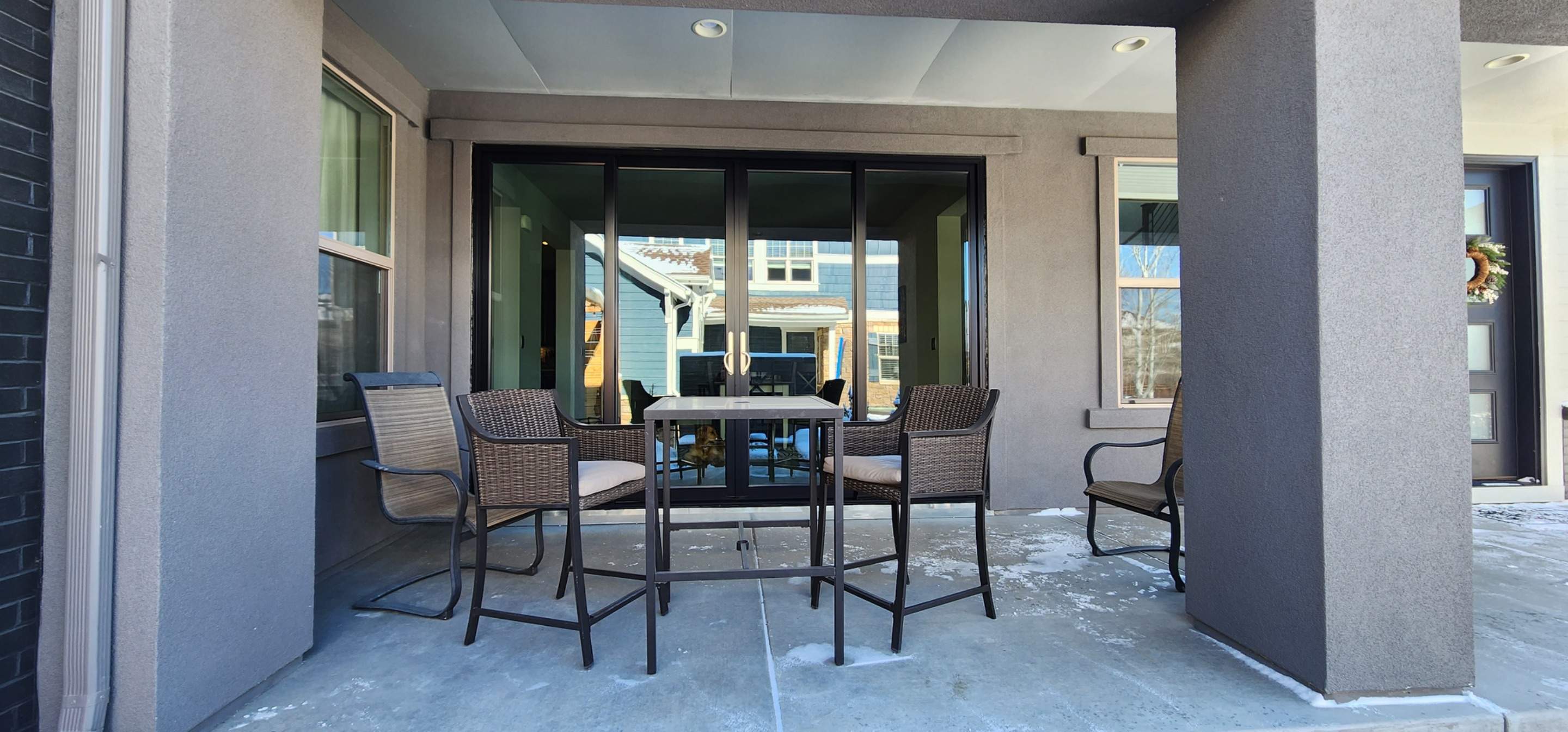 Open your space up to the outside! 4 Panel Patio door replacing 2 windows by 1st choice windows and siding