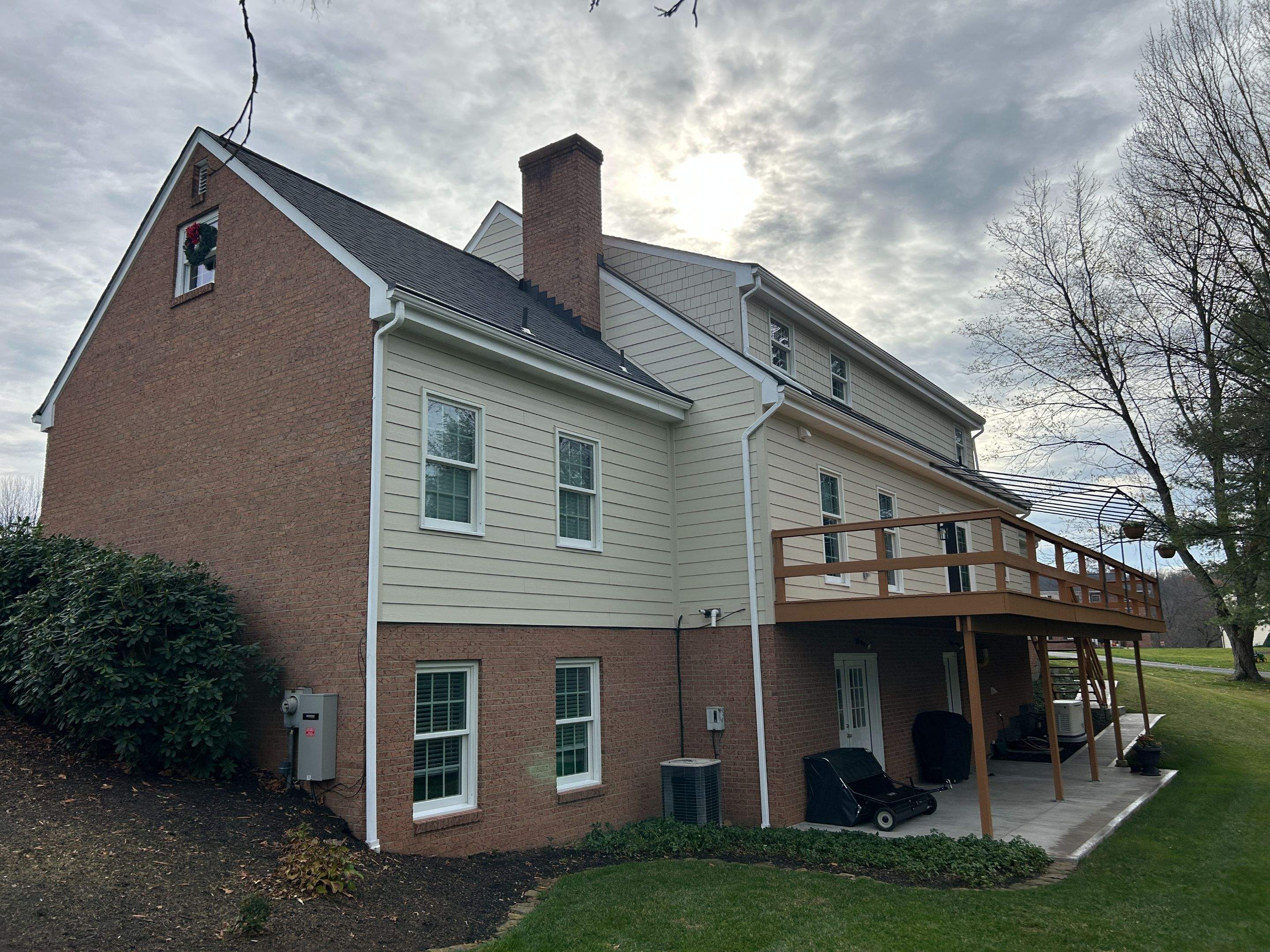 James Hardie in Navajo Beige Home Renovation at Sewickley by Ideal Siding Pittsburgh