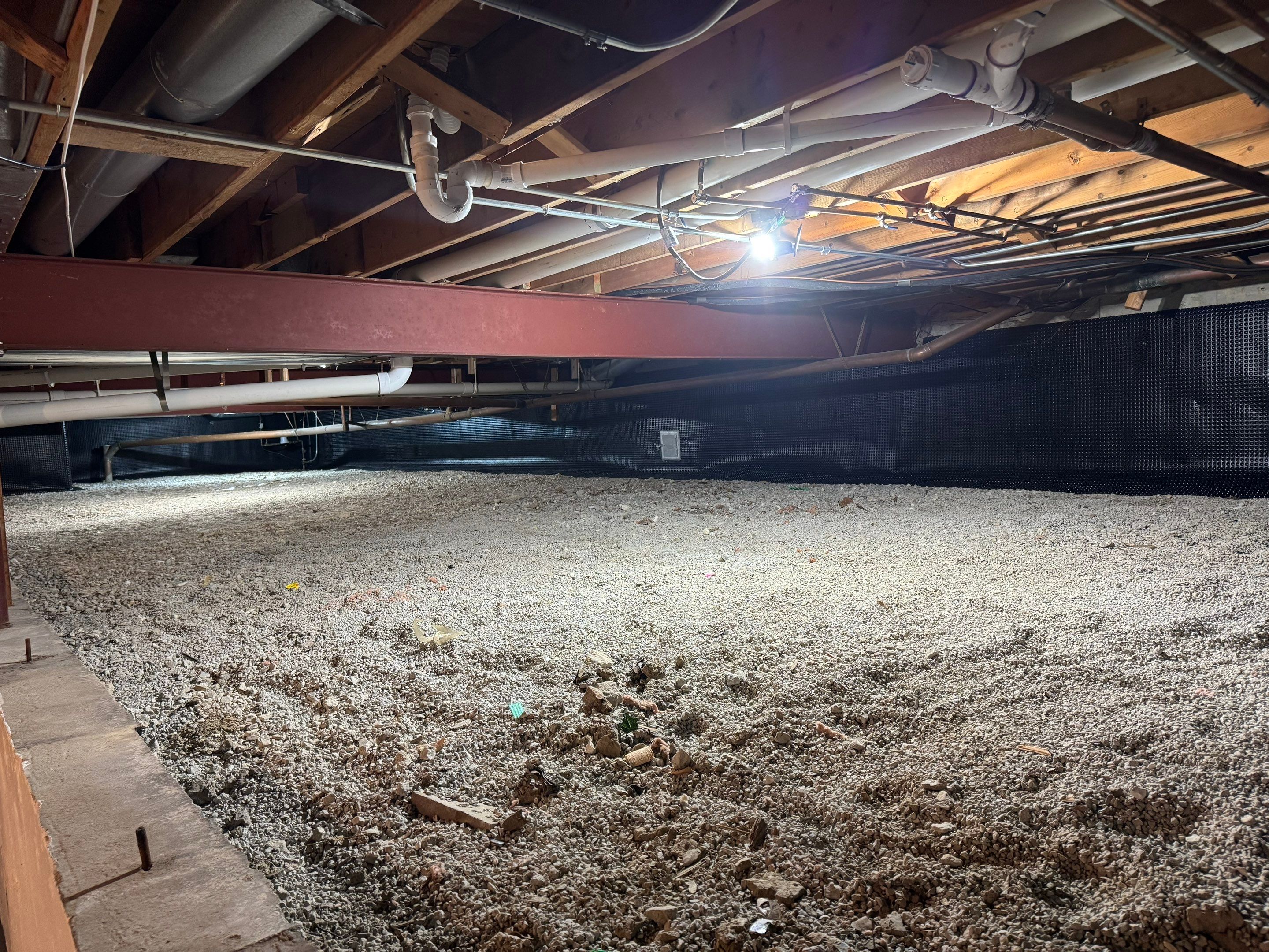 Concrete in Crawlspace by Area Wide Waterproofing