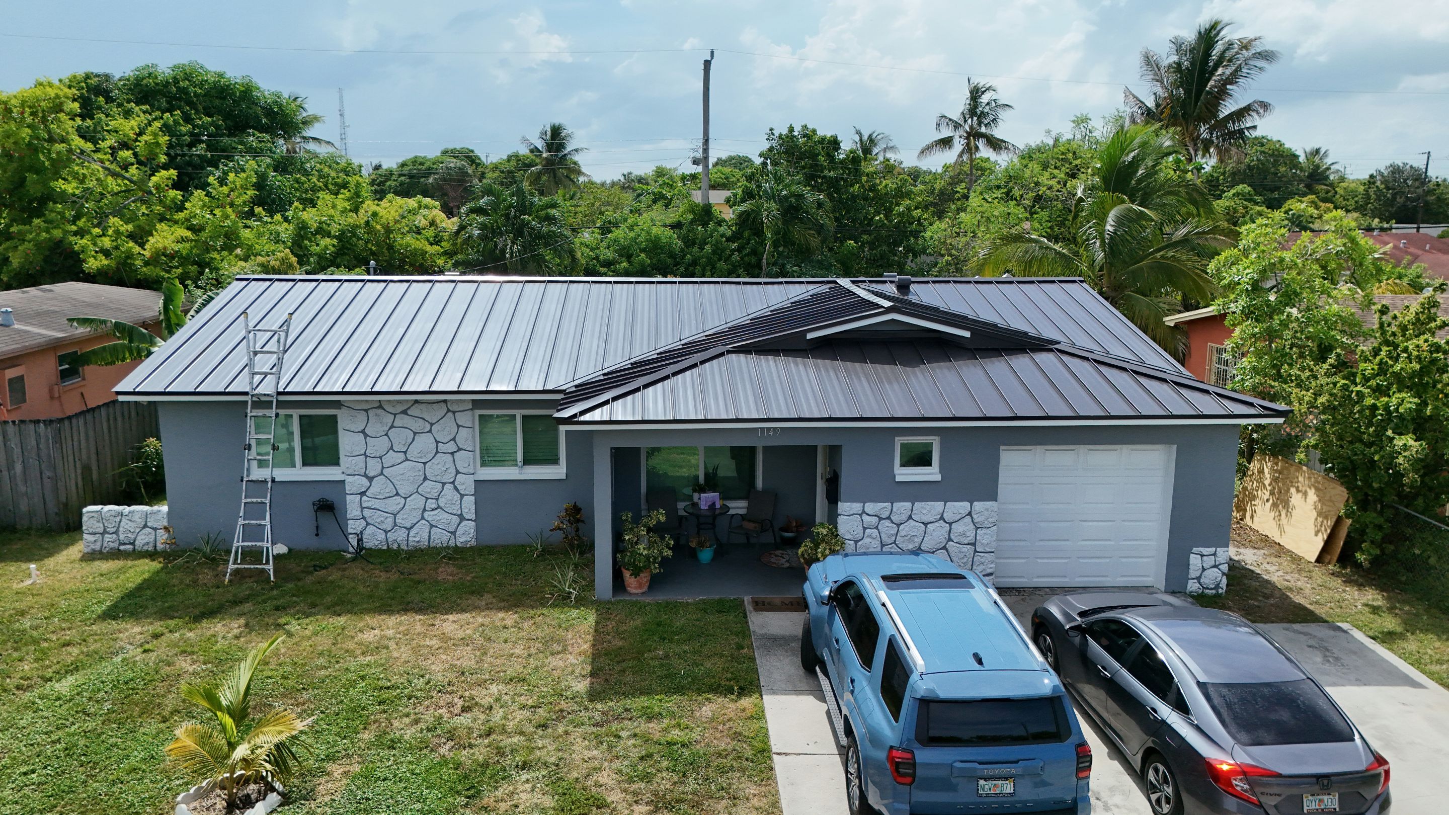 Standing Seam Metal Roof - Color Dark Bronze - Lauderhill by Art's Roofing & Construction