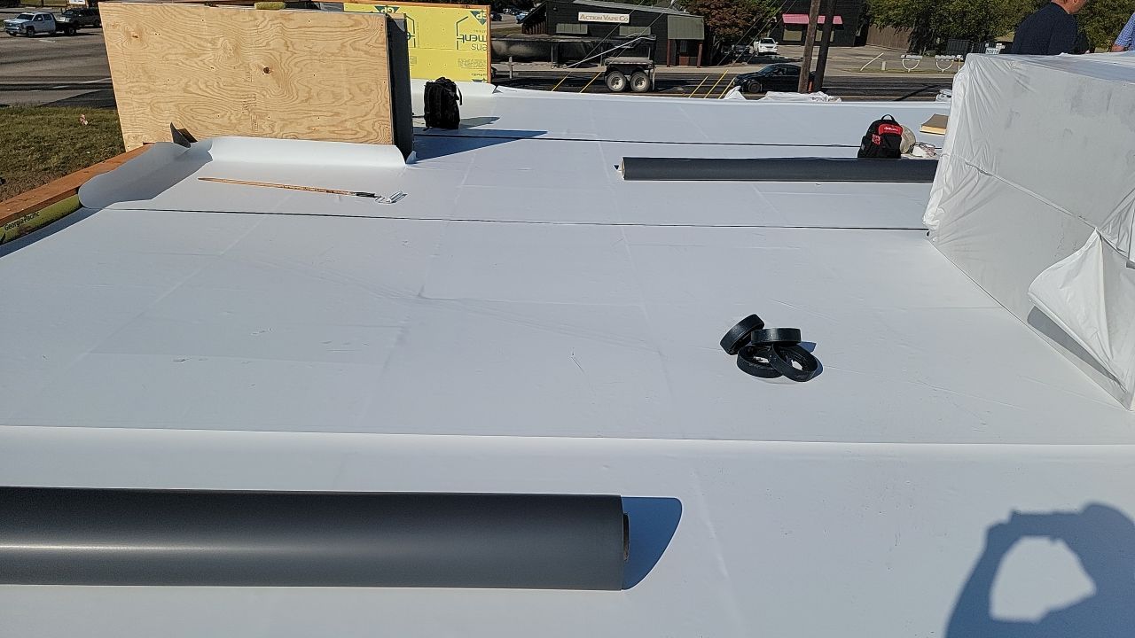 Bank of America - Commercial Roofing Installation using GAF Everguard TPO by Roof Experts