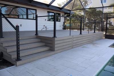 New composite deck 30'w x 16'd