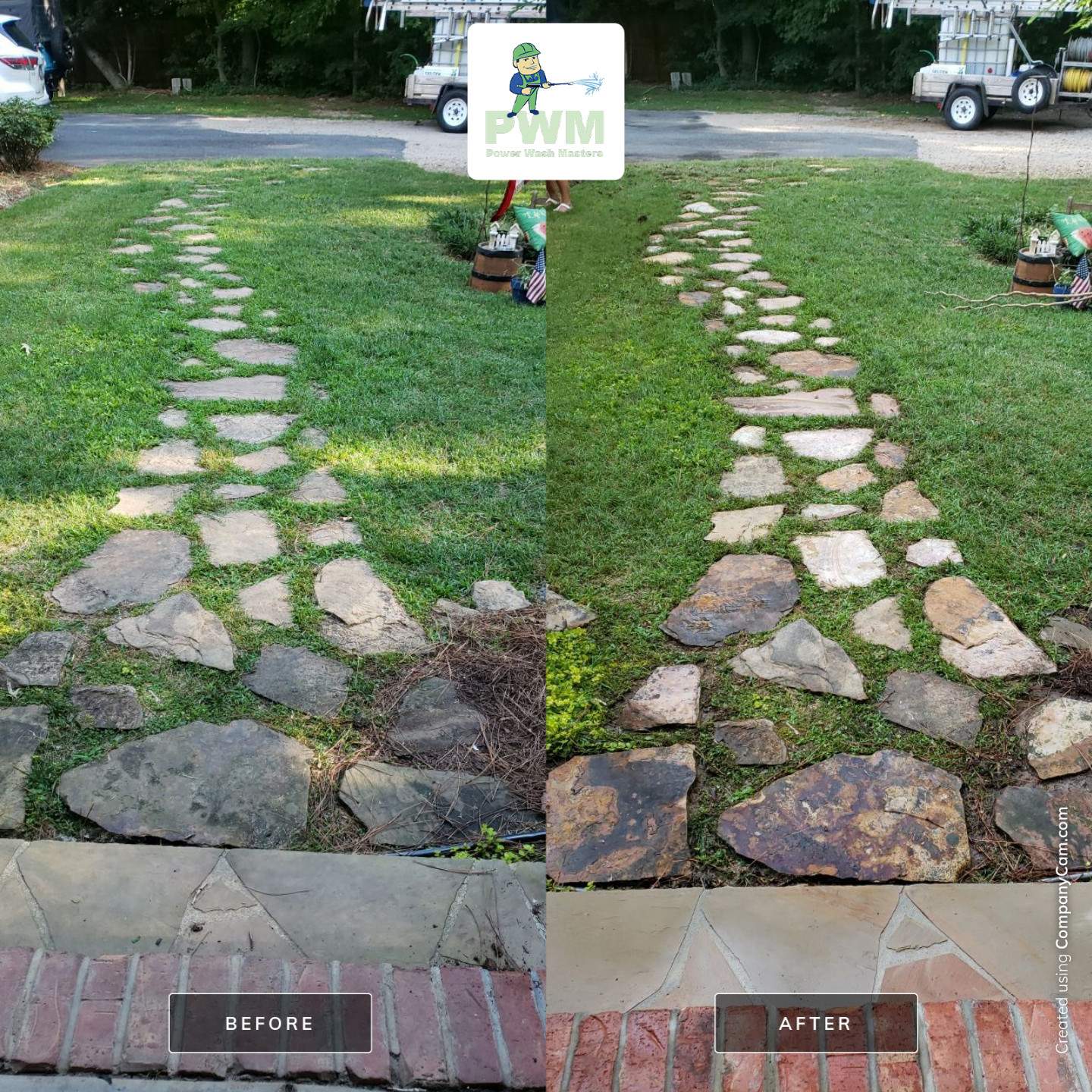 House Wash using cleaner by Power Wash Masters LLC