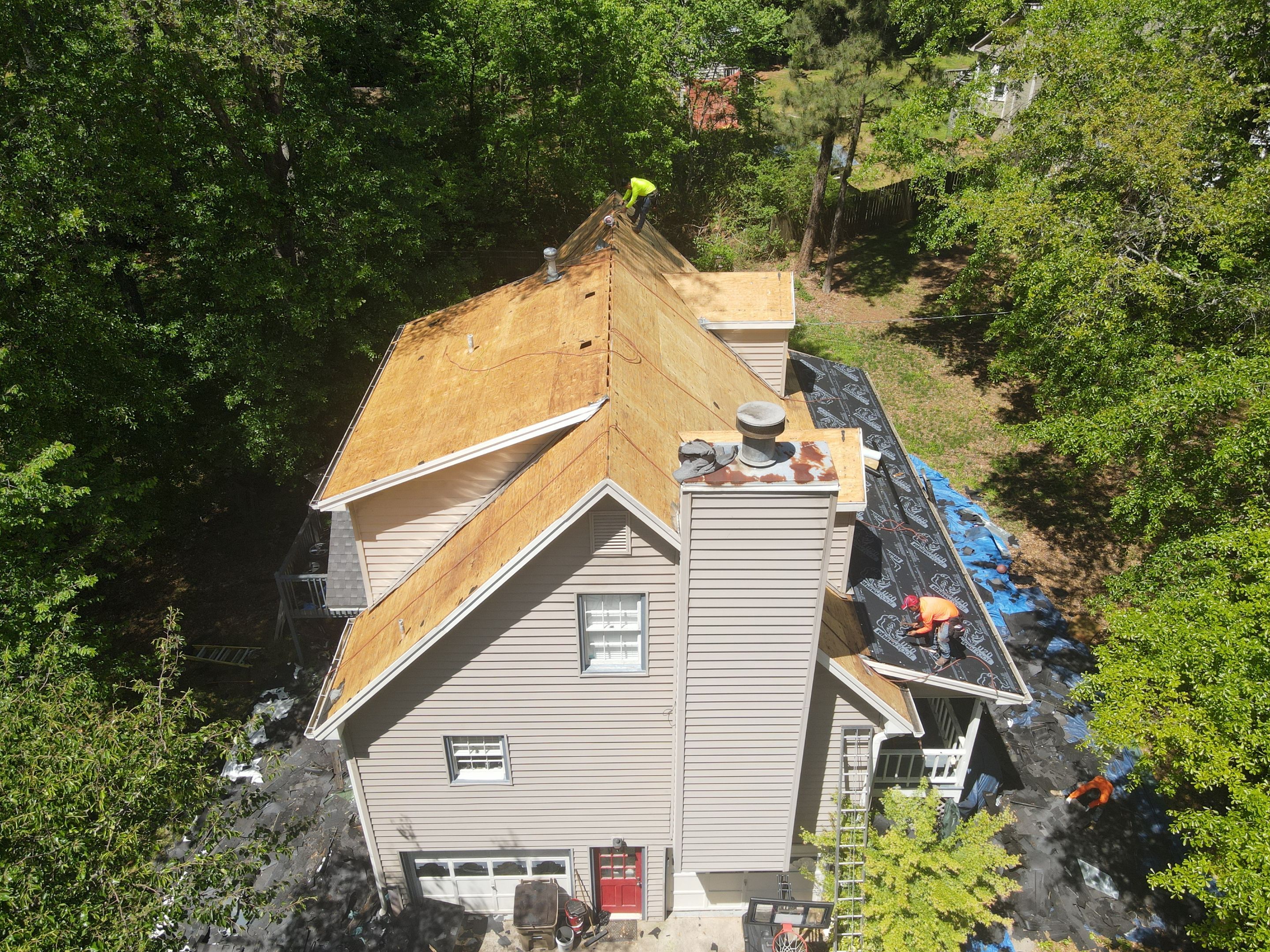 Residential Roofing Installation using Owens Corning by Inspector Roofing and Restoration