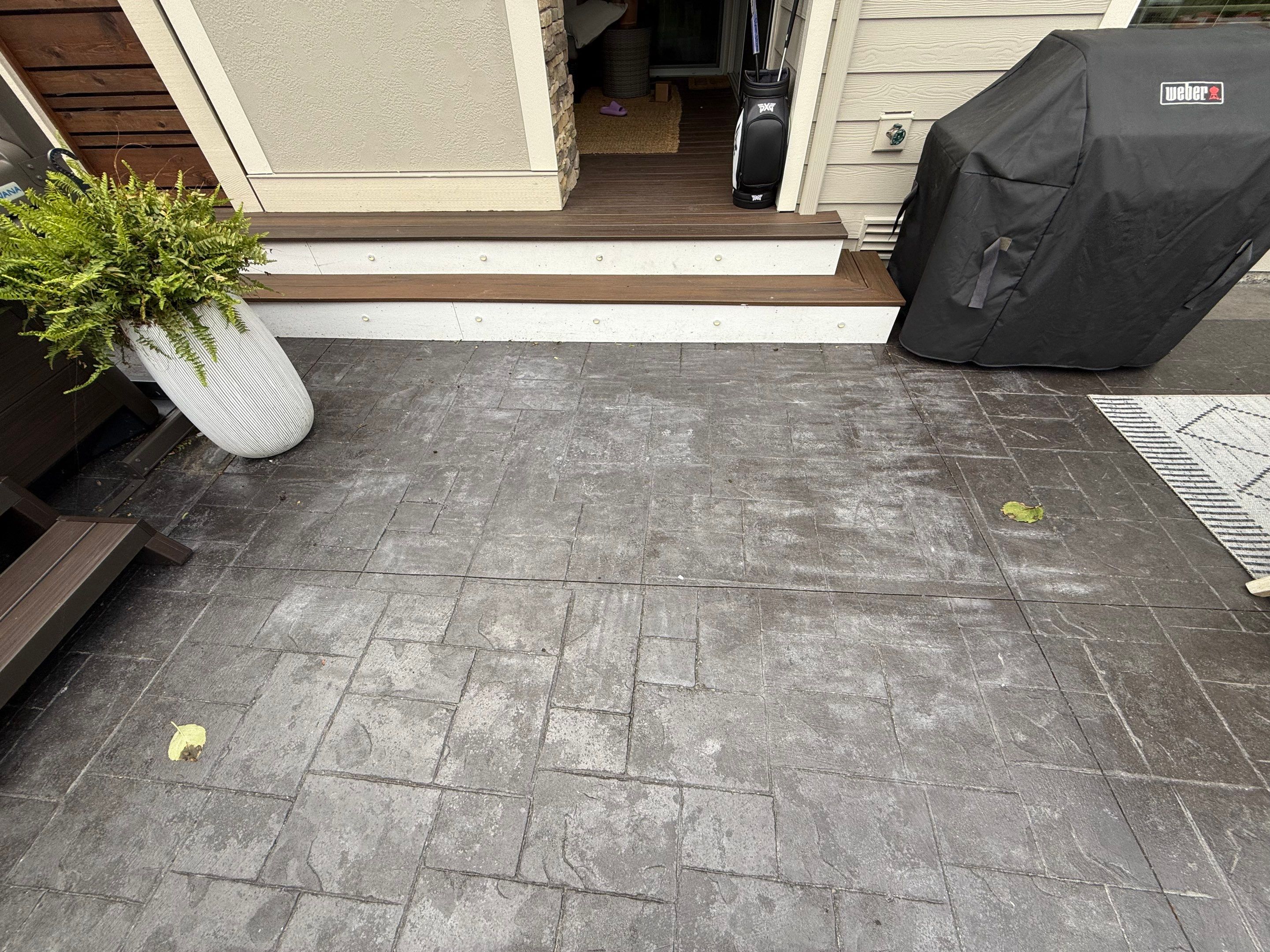 Stamped Concrete Driveway with Sealed Finish | Everett  by Jireh Asphalt & Concrete Inc 