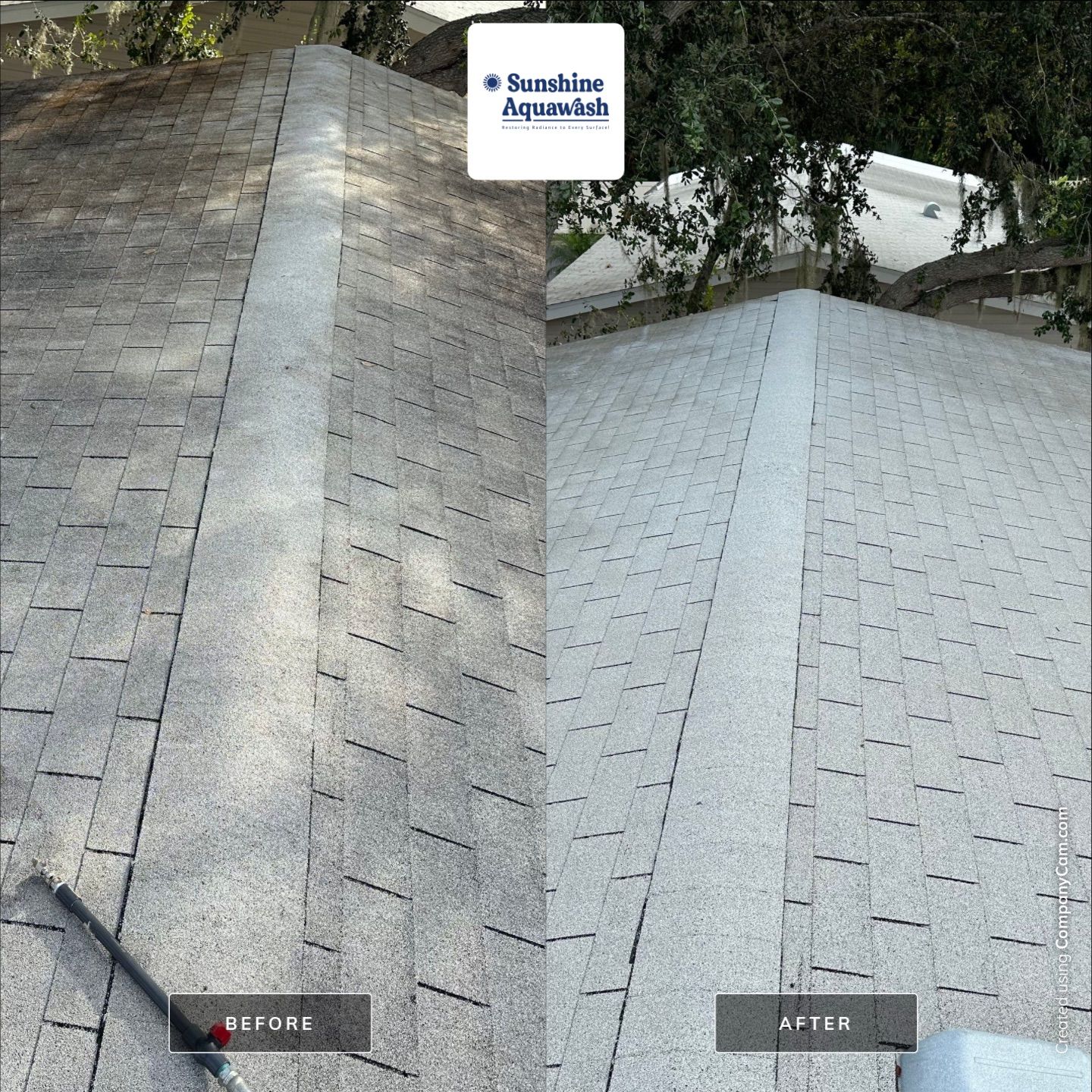 Roof Soft Wash for Double-Wide Manufactured Home in Fisherman’s Cove RV Park, Terra Ceia, FL by Sunshine AquaWash